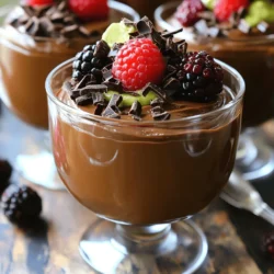 To create a rich and creamy chocolate avocado mousse, you need the following ingredients: