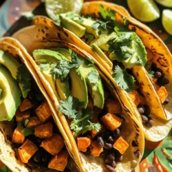 To make sweet potato and black bean tacos, you need fresh, simple ingredients. Here’s what you’ll need: