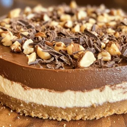 To make this delightful no-bake Nutella cheesecake, gather the following ingredients: