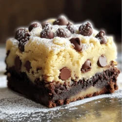 To make the rich brownie base, gather these main ingredients: