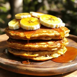 To make the Banana Oatmeal Pancakes, you need the right ingredients. Each one plays a key role in making these pancakes fluffy and tasty. Here’s what you will use: - Rolled oats - Ripe banana - Almond milk (or milk of choice) - Baking powder - Vanilla extract - Salt - Maple syrup (optional) - Cinnamon (optional) - Cooking spray or oil Using rolled oats is important. They give the pancakes their texture. Make sure your banana is ripe. This adds natural sweetness and moisture. Almond milk keeps the recipe dairy-free, but feel free to swap it out for regular milk. Baking powder helps the pancakes rise, while vanilla and salt boost flavor. Cinnamon adds warmth, though it’s optional. You can drizzle maple syrup on top for extra flavor. Finally, cooking spray or oil keeps the pancakes from sticking to the pan. For the full recipe, you can check the details above. First, take your rolled oats and place them into a blender. Blend until they look like a fine flour. This oat flour will be the base for your pancakes. The key is to make sure the oats are ground evenly. If the flour is too coarse, the pancakes may be gritty. A fine texture helps create that fluffy feel. In a large bowl, mix the oat flour with baking powder, salt, and cinnamon. Start by adding the baking powder and salt for lift and flavor. The cinnamon adds warmth and sweetness. Stir until everything is well combined. This step is important for even flavor throughout your pancakes. Next, take a ripe banana and mash it in a separate bowl. A fork works great for this. Then, add almond milk, vanilla extract, and maple syrup if you want extra sweetness. Whisk these ingredients together. This mixture will bring moisture and flavor to your pancakes. Now, pour the wet mixture into the dry ingredients. Stir gently until just combined. It’s okay if the batter is a little lumpy. Let it sit for about five minutes. This helps the batter thicken, which makes for fluffier pancakes. Heat a non-stick skillet over medium heat. Lightly grease it with cooking spray or oil. Pour about 1/4 cup of batter for each pancake onto the skillet. Cook for 2-3 minutes. Look for bubbles on the surface and edges that are set. Flip the pancake and cook for another 1-2 minutes until golden brown. Repeat this with the remaining batter. Adding more oil or spray as needed will help prevent sticking. Follow these steps, and you’ll have delicious Banana Oatmeal Pancakes! For the full recipe, check out the recipe section. To make the fluffiest banana oatmeal pancakes, start with the right heat. Use medium heat on your skillet. If it's too hot, the pancakes may burn. If it's too low, they won’t cook well. You want a nice golden brown color. Next, don’t over-mix the batter. Mix just until the wet and dry ingredients combine. Some lumps are okay. Over-mixing can make the pancakes tough. Let the batter rest for about five minutes. This helps it thicken and creates a better texture. For toppings, go classic with maple syrup. It pairs perfectly with banana flavors. Add banana slices on top for a fresh touch. A sprinkle of cinnamon also adds great flavor and looks nice on the plate. For a beautiful presentation, stack two or three pancakes high. Drizzle maple syrup over the top and let it cascade down the sides. You can add a few banana slices on the side for color. This will make your dish look as good as it tastes. For the full recipe, check out the details above. Enjoy your cooking! {{image_2}} You can easily boost the health of your banana oatmeal pancakes. Adding chia seeds or flaxseeds is a great choice. - Chia seeds: Just one tablespoon adds fiber and omega-3 fatty acids. These seeds also help bind the batter. - Flaxseeds: Ground flaxseeds are perfect too. They add fiber and healthy fats. They can replace eggs if needed. You can also switch up the milk you use. Almond milk is great, but you can try other options too. - Cow's milk: This adds protein and creaminess. - Soy milk: A great choice for extra protein. - Oat milk: It gives a smooth texture and adds flavor. Adding spices can take your pancakes to the next level. Nutmeg and vanilla work well together. Just a pinch of nutmeg adds warmth, while vanilla gives a sweet aroma. - Nutmeg: Use a little for a cozy taste. - Vanilla extract: A teaspoon can amplify sweetness. Mix-ins can make each bite exciting. You can add berries or chocolate chips for variety. - Berries: Fresh blueberries or raspberries add a pop of tartness. - Chocolate chips: Mini chips melt perfectly and add sweetness. These variations can help you create a pancake that suits your taste. For the complete recipe, check the Full Recipe. To keep your banana oatmeal pancakes fresh, store them in an airtight container. You can stack them with parchment paper between each pancake. This helps to prevent sticking. Make sure the pancakes cool down before you store them. They will stay fresh in the fridge for up to three days. When it's time to eat, reheating is key. For the best texture, use a skillet over low heat. Heat each pancake for about one minute on each side. You can also use a microwave, but this may make them a bit chewy. If you choose the microwave, heat them for 15-30 seconds at a time. Freezing pancakes is a great way to have them ready anytime. Start by letting the pancakes cool completely. Then, place a piece of parchment paper between each pancake. This will stop them from sticking. Wrap the stack tightly in plastic wrap or put them in a freezer bag. They can stay in the freezer for up to three months. To thaw, take the pancakes out of the freezer and leave them in the fridge overnight. If you're in a hurry, you can also use the microwave. Heat them for 30-60 seconds. This way, your pancakes will taste fresh and fluffy. For the perfect breakfast, remember to check out the Full Recipe for more tips! You can use mashed banana or unsweetened applesauce. Both work well to bind the pancakes. A quarter cup of either will replace one egg. This keeps your pancakes moist and adds a hint of sweetness. If you want more protein, try using silken tofu or yogurt. Yes, you can use quick oats, but the texture will change. Quick oats blend into a finer flour. This may make your pancakes denser. Rolled oats give a heartier texture and a pleasant chew. If you choose quick oats, keep an eye on the cooking time. You can use any milk of your choice. Dairy milk, soy milk, oat milk, or coconut milk all work great. Each type of milk adds its own flavor. If you need a nut-free option, stick with oat milk or soy milk. Look for bubbles forming on the surface. This shows that they are cooking through. The edges will also look set. When you flip them, they should be golden brown. Cook for an extra minute if needed. Enjoy your pancakes warm! For the complete recipe, check the [Full Recipe]. You now have a clear guide for making delicious oat pancakes. We discussed each ingredient and how they work together for great taste and texture. I shared step-by-step instructions to mix and cook your pancakes, plus tips to make them perfect. You can even explore variations to customize your pancakes. Remember, storing leftovers and freezing can keep your pancakes fresh. With this knowledge, you can enjoy healthy, tasty pancakes whenever you want. Get cooking and enjoy your tasty creations!