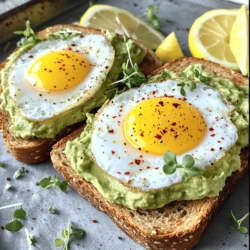 Avocado and Egg Breakfast Toast Easy and Tasty Meal