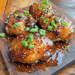 To make this dish, you'll need the following main ingredients: - 1 lb (450 g) boneless, skinless chicken thighs - 3 tablespoons honey - 3 tablespoons soy sauce - 4 cloves garlic, minced - 1 tablespoon fresh ginger, grated - 1-2 teaspoons red chili flakes (adjust to taste) - 2 tablespoons olive oil - Salt and pepper to taste These ingredients create a perfect blend of sweet and spicy flavors. The chicken thighs are juicy and tender, while the honey adds a rich sweetness. The soy sauce gives umami depth, and garlic and ginger bring a fresh kick. Enhance your dish with these garnishes and sides: - 2 green onions, sliced (for garnish) - Sesame seeds (for garnish) You can also serve the chicken with rice or stir-fried vegetables. These sides soak up the tasty glaze and balance the dish well. If you need alternatives, consider these options: - Chicken Breasts: Use these for a leaner cut. - Maple Syrup: Swap this for honey if needed. - Coconut Aminos: A great soy sauce alternative if you want a gluten-free option. These substitutions will still keep your dish delicious and flavorful. Using different ingredients allows you to customize your meal to your liking. For the full recipe, check out the details above. To start, you will need to mix the marinade. Grab a medium bowl and add the honey, soy sauce, minced garlic, grated ginger, and red chili flakes. This mix gives the chicken a sweet and spicy kick. Don't forget to add a pinch of salt and pepper. Next, take the chicken thighs and place them in the bowl. Make sure they are well coated in the marinade. Cover the bowl and put it in the fridge. Let it sit for at least 30 minutes. If you have more time, let it marinate for up to 2 hours for a richer flavor. Now it’s time to cook. Heat 2 tablespoons of olive oil in a large skillet over medium-high heat. Once the oil is hot, take the chicken out of the marinade. Set aside the marinade for later. Place the chicken in the skillet. Sear the chicken for about 4-5 minutes on each side. Look for a golden brown color and ensure it is cooked through. This step gives the chicken a nice crust and locks in the flavors. When the chicken is cooked, reduce the heat to medium. Pour the reserved marinade into the skillet. Let it simmer for about 5 minutes. Stir occasionally until it thickens a bit and glazes the chicken. This glaze adds a sticky, sweet finish to the dish. Once done, remove the skillet from heat. Transfer the chicken to a cutting board and let it rest for a few minutes. Slice the chicken and drizzle any remaining glaze over the slices. For the final touch, plate it up and sprinkle with sliced green onions and sesame seeds. Your Spicy Honey Garlic Chicken is now ready to enjoy! For more details, check out the Full Recipe. To marinate chicken well, mix honey, soy sauce, minced garlic, and ginger in a bowl. Add red chili flakes for heat. Use salt and pepper to taste. Make sure to coat the chicken thighs evenly. Cover and refrigerate for at least 30 minutes. If time allows, marinate up to 2 hours for even deeper flavor. The longer you marinate, the more the flavors soak in. For a thick and shiny glaze, reserve some of the marinade. Sear the chicken first, then pour in the reserved marinade. Let it simmer on medium heat. Stir occasionally for about 5 minutes. This helps it reduce and thicken. You want it to coat the chicken nicely. If you want a thicker glaze, you can simmer a bit longer. Just watch it so it doesn’t burn. Serve Spicy Honey Garlic Chicken over rice or quinoa. It pairs well with steamed veggies like broccoli or snap peas. You can also add a fresh salad for crunch. For a fun twist, try it in a wrap with crunchy veggies. Don’t forget to sprinkle sliced green onions and sesame seeds on top for a burst of flavor. For a complete meal, add a side of garlic bread or a light soup. Explore these ideas to make your meal even more enjoyable! {{image_2}} You can add vegetables to your spicy honey garlic chicken to make it a full meal. Try bell peppers, broccoli, or snap peas. Cut them into bite-sized pieces. Add them to the skillet when you sear the chicken. They will cook quickly and soak up the tasty sauce. You can also serve the chicken over a bed of steamed rice with veggies on the side. Adjusting spice levels is easy with this recipe. If you want more heat, add more red chili flakes. If you prefer it milder, cut back on the flakes. You can also use fresh chili peppers for a different flavor. Experiment with different amounts until you find what you like best. Remember, you can always add more spice later if needed! You can cook spicy honey garlic chicken in many ways. Grilling gives it a smoky flavor. Just marinate the chicken as usual, then grill over medium heat for about 6-7 minutes per side. Baking is another option. Preheat your oven to 400°F (200°C). Place the marinated chicken on a baking sheet and cook for 20-25 minutes. Check the internal temperature to ensure it’s safe to eat. Each method will give you a unique taste and texture. For the full recipe, refer to the earlier section. To store leftover Spicy Honey Garlic Chicken, place it in an airtight container. Make sure the chicken cools down first. You can keep it in the fridge for up to 3 days. If you want to keep it longer, freezing is a great option. Just remember to separate the chicken pieces to avoid sticking. When reheating your chicken, use a skillet for the best results. Heat it over medium heat. Add a splash of water or broth to keep it moist. You can also cover the skillet to trap steam. This method helps keep the chicken tender and juicy. If you prefer the microwave, use a low power setting. Heat in short bursts to avoid drying it out. For freezing, wrap each piece of chicken in plastic wrap. Then, place it in a freezer bag. Remove as much air as possible before sealing. You can freeze it for up to 3 months. When ready to eat, thaw overnight in the fridge. Reheat it as described above for a tasty meal any time! Enjoy your delicious Spicy Honey Garlic Chicken from the [Full Recipe]. You can use maple syrup or agave nectar instead of honey. Both options add sweetness. They also blend well in the marinade. If you want a different taste, try brown sugar. Just mix it with a little water to make it liquid. Yes, you can make this dish ahead of time. Marinate the chicken earlier in the day or even the night before. This allows the flavors to deepen. Cook the chicken and store it in the fridge. It stays tasty for up to three days. Serve Spicy Honey Garlic Chicken with rice or quinoa. They soak up the sauce well. Steamed broccoli or green beans add color and crunch. A fresh salad also pairs nicely. You can keep it simple or get creative with sides. For more ideas, check the Full Recipe. This article has covered how to make Spicy Honey Garlic Chicken. We looked at the ingredients, cooking steps, and storage tips. You can tweak recipes with different veggies or spice levels. My final thoughts: this dish is fun to make and tastes great. It’s perfect for any meal. Remember, with practice, you can make it even better each time. Enjoy putting your twist on this tasty dish!