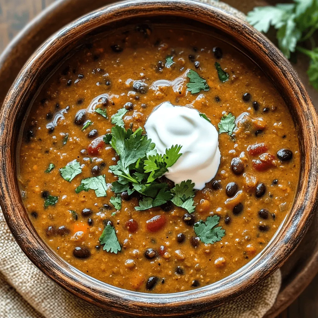 - 1 cup black lentils (urad dal) - 1/3 cup red kidney beans (rajma) - 1 large onion, finely chopped - 2 tomatoes, pureed - 4 cloves garlic, minced - 1 inch ginger, grated - 2 green chilies, slit lengthwise - 1 teaspoon cumin seeds - 1 teaspoon garam masala - 1 tablespoon butter - 1/2 cup heavy cream or coconut cream - 2 teaspoons salt or to taste - Fresh cilantro leaves for garnish - 4 cups water - Additional spices (e.g., turmeric, paprika) - Lemon juice for acidity - Extra butter or ghee for richness To make the best Slow Cooker Dal Makhani, you need a mix of rich ingredients. Black lentils and kidney beans are the main stars. They give the dish its creamy texture and hearty feel. Chopped onions, pureed tomatoes, garlic, and ginger bring depth and warmth. Green chilies add a touch of heat, while cumin seeds and garam masala create a fragrant aroma. I love adding butter for a silky finish, and cream for that rich flavor. If you prefer a vegan option, coconut cream works great too. Don't forget to season with salt and garnish with fresh cilantro for color. For an extra boost of flavor, consider turmeric or paprika. A squeeze of lemon juice can brighten the dish, and a touch of extra butter or ghee can enhance richness. This mix of ingredients creates a delicious and satisfying meal that is easy to make in your slow cooker. For the full recipe, check out the detailed instructions in the next section. - Rinse and soak lentils and beans - Drain the soaked lentils and kidney beans Start by rinsing the black lentils and kidney beans under cold water. This helps remove dirt and impurities. Soak them in water for about eight hours, or overnight for best results. Soaking softens the beans and lentils, making them cook better. After soaking, drain them well. This step is key to ensure your dish is smooth and creamy. - Combine lentils, kidney beans, and water in the slow cooker - Sauté and add spices to enhance flavors - Mix sautéed ingredients into the slow cooker - Set cooking time and temperature (low or high) Next, add the soaked lentils and kidney beans into your slow cooker. Pour in four cups of water. This is where the magic begins! In a pan, melt some butter over medium heat. Add cumin seeds and let them splutter, releasing a warm aroma. Then, add chopped onions and sauté until they turn golden brown. Add minced garlic, grated ginger, and slit green chilies. Sauté for two to three minutes until fragrant. Pour in the pureed tomatoes and let everything cook together for five to seven minutes. This step brings out the rich flavors. Once done, mix this sautéed goodness into the slow cooker with the lentils and beans. Stir well. Add salt and garam masala, cover, and set your slow cooker. Cook on low for six to eight hours or on high for four to five hours. Your Dal Makhani will become tender and flavorful. - Stir in heavy cream or coconut cream - Adjust seasoning and garnish with cilantro About 30 minutes before serving, stir in the heavy cream or coconut cream. This adds a rich, creamy texture that everyone loves. Taste your dish and adjust the seasoning if needed. Finally, garnish with fresh cilantro leaves before serving. This not only adds color but also a fresh burst of flavor. Your Dal Makhani is now ready to enjoy! For the full recipe, check out the details above. Soaking black lentils and kidney beans is key. I recommend soaking them for 8 hours or overnight. This helps them cook faster and makes them creamier. Before you add the spices to the slow cooker, sauté them first. This brings out their true flavors. Start with cumin seeds in some butter until they pop. Then, add onions and let them turn golden. This step makes a big difference! Choosing the right spices is vital. I find that a mix of garam masala and cumin works best. You can also add turmeric for color and warmth. For toppings, consider fresh cilantro and a swirl of cream. A squeeze of lemon juice can also brighten the dish. These extra touches will elevate your Dal Makhani. Cooking times can vary by slow cooker. If yours runs hot, check after 4 hours on high. For cooler models, you may need up to 8 hours on low. Dal Makhani is done when the lentils and beans are soft and creamy. You should be able to mash them easily with a fork. This is when you know it’s time to enjoy your rich and creamy delight! {{image_2}} You can easily make a vegan version of Dal Makhani. Instead of using heavy cream, try coconut cream or cashew cream. Both options give a rich and creamy texture. Coconut cream adds a subtle sweetness and a hint of tropical flavor. Cashew cream has a mild taste and blends well with spices. Simply blend soaked cashews with water for a smooth cream. This keeps your Dal Makhani rich without dairy. Dal Makhani varies across India. Each region has its own twist. For example, Punjab is famous for its buttery version. In southern India, you might find a spicier variation using local spices. You can add fresh ingredients like curry leaves or asafoetida. These local flavors make the dish unique. Don’t hesitate to experiment with your local spices to create a new version that suits your taste. Adjusting the spice level is easy. If you prefer milder dishes, remove the seeds from the green chilies. You can also use less chili powder. For a spicier kick, add more green chilies or a pinch of cayenne. I recommend trying garam masala blends for different heat levels. Some blends mix sweet and hot spices, which can enhance the flavor without overwhelming heat. Always taste as you go to find your perfect balance. To keep your Dal Makhani fresh, store leftovers in the fridge. Use an airtight container to prevent moisture loss. It’s best to let the dish cool before sealing it up. You can enjoy it for up to four days this way. If you want to save Dal Makhani for later, freezing works great too. Use freezer-safe containers or heavy-duty freezer bags. Be sure to leave some space in the container, as the dish might expand. It can stay frozen for up to three months. When you’re ready to enjoy the leftovers, the best method to reheat is on the stove. Pour the Dal Makhani into a saucepan and heat over low to medium heat. Stir it often to keep it from sticking. You can also reheat it in the microwave. Just place it in a microwave-safe bowl, cover it, and heat in short bursts. Stir in between to ensure even heating. To keep the creamy texture, add a splash of water or cream while reheating. This helps revive that rich, smooth feel. Dal Makhani can be stored safely in the fridge for about four days. If frozen, it lasts for three months. Always check for signs that it has spoiled. Look for any off smells or changes in color. If it smells sour or looks unusual, it's best to toss it. Enjoy the rich and creamy delight of your Dal Makhani, knowing you can savor it again! For the full recipe, check out the earlier sections. To soak lentils and beans, rinse them well in cold water. Then, place them in a bowl and cover with fresh water. Soak for about 8 hours or overnight. This softens them, making them cook faster. It also helps remove some of the gas-causing compounds. If you're short on time, a quick soak works too. Boil them for 2 minutes, then let them sit for an hour. Yes, you can use dried lentils and beans. Just remember to soak them first. Dried legumes give better flavor and texture. They also tend to be cheaper. Canned options save time but may have added sodium. If you choose canned, rinse them to cut down on salt. Adjust cooking times as needed. Dried beans will take longer to cook than canned. Dal Makhani pairs well with naan, rice, or roti. You can also serve it with a fresh salad or yogurt. A side of pickles adds a nice tang. For a complete meal, add some grilled vegetables. These sides complement the rich, creamy flavors. You can also try serving it in a bowl topped with fresh cilantro. You can easily scale the recipe to serve more people. Just double or triple the ingredients. Keep the same cooking time, but check for doneness. You may need a larger slow cooker for bigger batches. Make sure to keep the flavor balanced. Adjust spices to your taste as you increase the quantity. Yes, Slow Cooker Dal Makhani is healthy. It is rich in protein and fiber. Black lentils and kidney beans provide essential nutrients. Adding cream adds richness but also calories. To lighten it, you can use coconut cream. This dish is filling and nutritious, perfect for a balanced meal. To add spice, use more green chilies or add red chili powder. You can also try cayenne pepper for extra heat. Start with a little and taste as you go. This way, you control the heat without losing flavor. If it gets too spicy, balance it with more cream. This keeps the dish creamy and delicious. In this blog post, we explored how to make Slow Cooker Dal Makhani. We discussed essential and optional ingredients, detailed step-by-step cooking instructions, and offered useful tips. You can also enjoy vegan versions and regional variations for more flavor. Proper storage and reheating methods ensure you enjoy leftovers. Dal Makhani provides great taste with nutritional benefits you can feel good about. Enjoy making this dish and have fun experimenting with your flavors. Happy cooking!