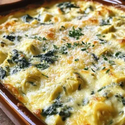 - 1 cup fresh spinach, chopped - 1 cup artichoke hearts, drained and chopped - 1/2 cup cream cheese, softened - 1/2 cup sour cream - 1/2 cup mayonnaise - 1 cup shredded mozzarella cheese - 1/2 cup grated parmesan cheese - 2 cloves garlic, minced - 1 teaspoon garlic powder - 1 teaspoon onion powder - Salt and pepper to taste - 1/2 teaspoon crushed red pepper flakes (optional) - Fresh herbs (such as parsley or basil) for garnish For this dip, precise measurements matter. Use a measuring cup for the cheese and other ingredients. This ensures each bite is rich and creamy. A kitchen scale can also help if you want to be exact. Just make sure all your ingredients are fresh for the best taste. Want to mix things up? Here are some fun ideas: - Add 1/2 cup of chopped sun-dried tomatoes for a tangy twist. - Try 1/4 cup of diced jalapeños if you love heat. - A splash of lemon juice adds brightness. Feel free to play with these options. They will make your dip even more special! For the full recipe, check out the detailed instructions. Start by gathering all your ingredients. This dip comes together quickly, so you want to be ready. You will need fresh spinach, artichoke hearts, cream cheese, sour cream, and mayonnaise. Don't forget the garlic and spices. Preheat your oven to 350°F (175°C) to get it ready for baking. In a large mixing bowl, combine the cream cheese, sour cream, and mayonnaise. Use a hand mixer or a spatula to blend until smooth and creamy. This base gives your dip its rich texture. Next, add the chopped spinach and artichoke hearts. Then, include the minced garlic, mozzarella, and parmesan cheese. Finally, sprinkle in garlic powder, onion powder, salt, and pepper. If you want a kick, add crushed red pepper flakes. Gently fold all the ingredients together until they mix well. Transfer the creamy mixture into a baking dish, about 8x8 inches. Spread it evenly across the dish. Place it in the oven and bake for 25 to 30 minutes. You will know it's ready when the dip is hot and bubbly. The top should look slightly golden. Once done, take it out and let it cool for a few minutes. Garnish with fresh herbs for a nice touch. Serve warm with your favorite chips or bread. Enjoy this creamy spinach artichoke delight! To make your dip super creamy, use room temperature cream cheese. Cold cream cheese mixes poorly. Blend it well with sour cream and mayonnaise. This step adds smoothness. Don’t skip the mozzarella; it melts beautifully and adds richness. For a silky texture, mix until every bit blends well. Add fresh herbs to boost flavor. Parsley or basil works great. You can also sprinkle in some lemon juice for a bright zing. If you love spice, try adding more crushed red pepper flakes. A dash of Worcestershire sauce gives depth. Taste as you mix to find your perfect balance. Serve this dip warm for the best taste. The cheese should be melty and gooey. If it cools down, it may harden a bit. Keep it in the oven on low heat if you need to hold it. You can also serve it with warm pita chips or fresh veggies for dipping. For more ideas, check the Full Recipe. {{image_2}} You can switch up the cheese in your dip for a twist. Try using goat cheese for a tangy taste. Creamy feta adds a nice saltiness. You can also mix in cheddar for a sharper flavor. Each cheese brings its own character to the dish. Spices and herbs can make your dip unique. Add a pinch of cayenne for heat. Dried oregano or thyme offers a fresh taste. Fresh basil or parsley can brighten it up too. You can also mix in a squeeze of lemon juice for zest. Experiment to find your favorite blend! If you want a lighter dip, swap full-fat items for low-fat versions. Use Greek yogurt instead of sour cream for added protein. Light cream cheese can cut calories without losing creaminess. You can also reduce the amount of cheese for a lighter touch. These swaps help keep the flavor while making it healthier. For the full recipe, check out Creamy Spinach Artichoke Delight. After enjoying your creamy spinach artichoke dip, let it cool down. Place it in an airtight container. Store it in the fridge. It stays fresh for about 3-5 days. Make sure to cover it well to avoid drying out. If you have a lot left, consider splitting it into smaller containers. To reheat your dip, you can use the oven or microwave. If using the oven, preheat it to 350°F (175°C). Place the dip in a baking dish and cover it with foil. Heat for about 15-20 minutes, until warm. If you use a microwave, put the dip in a microwave-safe bowl. Heat it in short bursts, stirring in between, until it’s hot. Avoid overheating, as this can change the texture. You can freeze this dip for longer storage. Use a freezer-safe container and make sure to seal it tightly. It can last for up to 2 months in the freezer. When you are ready to eat it, move it to the fridge to thaw overnight. Reheat it as mentioned before. Note that freezing may change the dip's texture slightly, but it will still taste great. For the full recipe, check out the earlier sections. You can keep Creamy Spinach Artichoke Dip in the fridge for up to four days. Make sure to store it in an airtight container. The flavors get better over time, but it may lose some creaminess. Yes, you can make this dip a day ahead. Just mix all the ingredients and store it in the fridge. When you are ready to serve, bake it as directed. This saves time for your party or gathering. You have many tasty options for serving this dip. Here are some ideas: - Tortilla chips - Sliced baguette - Fresh veggies like carrots and celery - Pita bread - Crackers These choices add crunch and balance the creamy dip. You can mix and match to please your guests. Yes, you can use frozen spinach. Just thaw it first and squeeze out the extra water. This helps keep the dip from getting too watery. Yes, as long as you serve it with gluten-free dippers, this dip is gluten-free. Check the labels on your chips or crackers to be sure. The dip has a mild flavor, but you can add crushed red pepper flakes for some heat. Start with a little and taste before adding more. This way, you can adjust it to your liking. Yes, you can use low-fat versions of cream cheese, sour cream, and mayonnaise. The dip will still taste great, but it may be less creamy. We explored the key ingredients, step-by-step instructions, and helpful tips for making Creamy Spinach Artichoke Dip. You learned about various cheese options and healthy swaps to fit your taste. Remember to store leftovers properly and follow reheating tips for the best flavor. This dip is great for any gathering. Enjoy sharing it with friends and family. Your cooking skills can shine with this simple recipe!