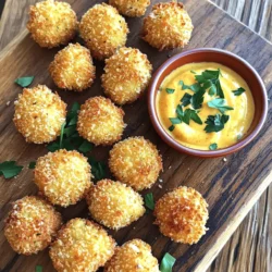 - Canned chickpeas and variations: Use one can (15 oz) of chickpeas. Drain and rinse them well. You can also use dried chickpeas, but you must soak and cook them first. - Breadcrumb choices for crunch: I recommend using 1 cup of panko breadcrumbs. They give a great crunch. You can also use regular breadcrumbs or gluten-free options if you prefer. - Seasoning essentials for flavor: You will need 1/2 teaspoon garlic powder, 1/2 teaspoon onion powder, and 1/2 teaspoon smoked paprika. A little kick from 1/4 teaspoon cayenne pepper adds spice. Adjust this to your taste. - Optional additions for enhancement: Fresh herbs like parsley can brighten your nuggets. Use about 2 tablespoons, chopped. You can also add nutritional yeast for a cheesy flavor. 1. Preheat your oven to 400°F (200°C). This step is key for crispiness. Line a baking sheet with parchment paper. It keeps the nuggets from sticking. 2. For the chickpeas, use a fork or potato masher. Mash them until mostly smooth. Leave some chunks for texture. This blend gives the nuggets a nice bite. 3. In a mixing bowl, add flour, garlic powder, onion powder, smoked paprika, cayenne pepper, salt, and pepper to the mashed chickpeas. Mix it well. This is where the flavor comes from. 4. Gradually add water. Start with a little and mix. You want the mix moldable but not too wet. If you like, stir in chopped parsley for a fresh taste. 5. Now, use your hands to form nugget-sized shapes. Aim for about 1.5 inches in diameter. This size cooks well and is easy to eat. 6. Roll each nugget in breadcrumbs. Make sure they are fully coated. This adds crunch. Place them on the prepared baking sheet. 7. Drizzle olive oil over the nuggets. This helps them get crispy while baking. You can use a brush or just drizzle it on. 8. Bake for 20-25 minutes. Flip the nuggets halfway through. They should be golden brown and crispy when done. 9. Let them cool slightly before serving. This helps them firm up a bit more. Baking for the ultimate crispiness Baking makes these nuggets crispy without extra oil. It’s a healthier choice. Plus, it’s easy and hands-free. Option for frying (if applicable) If you want, you can fry these nuggets. Heat oil in a pan. Fry them until golden brown on both sides. This method gives a different texture. Cooking times for best results If baking, stick to 20-25 minutes. If frying, it takes about 4-5 minutes per side. Keep an eye on them to avoid burning. For the full recipe, refer back to the ingredients and instructions above. Enjoy making your crispy chickpea nuggets! To make your chickpea nuggets just right, focus on texture. Aim for a mix that is smooth but still has some chunks. This gives the nuggets a nice bite. If your mixture is too wet, add more flour. If it's too dry, add a little more water. Time-saving preparation methods: - Use a can of chickpeas to save time. - Mash the chickpeas in a bowl while you mix in the spices. - Form the nuggets as you go, instead of waiting until the end. Common mistakes to avoid: - Don't skip the breadcrumbs. They give the nuggets a great crunch. - Make sure to flip the nuggets halfway through baking. This helps them cook evenly. - If you crowd the baking sheet, the nuggets may steam instead of crisp up. For dipping sauces, I recommend a spicy aioli or a creamy tahini sauce. Both add flavor and moisture. You can even mix up a yogurt dip with herbs for something fresh. Creative ways to plate the dish: - Stack the nuggets high on a colorful plate. - Use fresh herbs or microgreens to add a pop of color. - Serve with sliced veggies for a fun crunch. Side dish ideas for a complete meal: - Pair your nuggets with a simple salad. - Roasted sweet potatoes make a great side. - Try some quinoa or rice to round out the meal. For the full recipe, check out the detailed instructions above. Enjoy your cooking! {{image_2}} You can change the flavors of crispy chickpea nuggets easily. For a spicy kick, add chili powder or crushed red pepper. These spices make the nuggets hot and full of flavor. You can also mix in vegan cheese for a creamy touch. Fresh herbs like basil or cilantro add great taste too. If you need a gluten-free option, swap all-purpose flour with chickpea flour. This keeps the nuggets crunchy and tasty. You won’t miss the regular flour at all! Want to make your nuggets even healthier? Add veggies like chopped spinach, carrots, or bell peppers. This boosts the vitamins and adds color. You can also mix in other legumes like black beans or lentils for extra protein. To turn your crispy chickpea nuggets into a full meal, serve them with grains. Quinoa or brown rice pairs well and makes a hearty dish. You can find the full recipe to explore these ideas further. To keep your crispy chickpea nuggets fresh, store them in the fridge. Place them in an airtight container. They last about 3 to 5 days. If you want to maintain their crunch, let them cool first. Cover them lightly with a paper towel before sealing. This helps absorb moisture. When you’re ready to eat, reheat them in the oven. Set the oven to 350°F (175°C). Bake for about 10 minutes. This method keeps them crispy. Avoid using the microwave, as it can make them soggy. You can freeze your nuggets before or after cooking. If you freeze them raw, shape the nuggets and lay them on a baking sheet. Freeze them for about 1 hour. Once they are firm, transfer them to a freezer bag. They last for about 3 months. If you prefer to freeze them after cooking, let them cool completely. Then, place them in a freezer bag and remove as much air as possible. To reheat, thaw them in the fridge overnight. Bake them at 350°F (175°C) for 15-20 minutes. This will keep them nice and crispy. Can I use dried chickpeas instead of canned? Yes, you can use dried chickpeas. Just soak and cook them first. This takes longer but adds great texture. How do I make them extra crispy? To get extra crunch, use panko breadcrumbs. You can also bake them longer or spray them with oil for more crispiness. What dipping sauces pair well? Great sauces include spicy aioli, tahini sauce, or a simple garlic dip. They add flavor and fun! Are chickpea nuggets gluten-free? Yes! If you use chickpea flour and gluten-free breadcrumbs, these nuggets are totally gluten-free. What is the best way to make them vegan-friendly? This recipe is already vegan! Just make sure all your ingredients are plant-based. Can I make these nut-free? Absolutely! This recipe is nut-free. Just check your breadcrumbs to ensure they are also nut-free. For the full recipe, check out the earlier sections! You can make delicious chickpea nuggets with simple ingredients and easy steps. We discussed how to prepare them, bake or fry them, and store leftovers. You learned tips for the best texture and tasty serving ideas. Consider all the variations to fit your taste. Feel free to explore alternatives and enhancements to make it your own. Chickpea nuggets are fun to make and share. Enjoy your cooking adventure and impress your family or friends with this tasty dish.
