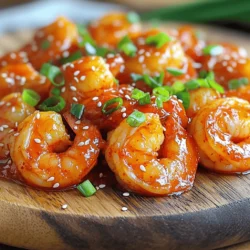 To make Spicy Sriracha Shrimp, you need fresh and zesty ingredients. Here’s what you should gather: - 1 pound of large shrimp, peeled and deveined - Key sauces: - 2 tablespoons Sriracha sauce - 1 tablespoon soy sauce - 1 tablespoon honey - Aromatics: - 3 cloves of garlic (minced) - 1 teaspoon fresh ginger (grated) - Zesty elements: - 1 tablespoon lime juice - Cooking essentials: - 2 tablespoons olive oil - 1/4 teaspoon black pepper - Garnishing touches: - 1/4 cup green onions (chopped) - Sesame seeds Each ingredient adds its own unique flavor. The shrimp provide a sweet and tender base. The Sriracha sauce brings heat, while honey balances it out with sweetness. Fresh garlic and ginger add depth. Lime juice gives a bright zing that lifts the dish. Olive oil helps cook the shrimp to perfection. Black pepper adds a subtle kick, and the green onions and sesame seeds create a beautiful finish. For the full recipe, check here: [Full Recipe]. To start, gather your ingredients. In a large bowl, combine the following: - 2 tablespoons Sriracha sauce - 1 tablespoon soy sauce - 1 tablespoon honey - 3 cloves of garlic, minced - 1 teaspoon fresh ginger, grated - 1 tablespoon lime juice - 1/4 teaspoon black pepper Mix these together well. Stir until everything blends nicely. This marinade packs a punch and adds great flavor. Next, take your shrimp. You need 1 pound of large shrimp, peeled and deveined. Add the shrimp to the marinade. Toss them around so they coat evenly. Let them sit for about 15-20 minutes. This helps the shrimp soak up all that tasty goodness. Now, it’s time to cook! Heat 2 tablespoons of olive oil in a skillet over medium-high heat. Once hot, add the shrimp in a single layer. Cook each side for about 2-3 minutes. They should turn pink and look caramelized. Flip them over to cook the other side for another 1-2 minutes. When done, remove the shrimp from heat and transfer them to a serving dish. Garnish with chopped green onions and sesame seeds for that extra flair. You can find the full recipe [here](#). To make shrimp just right, watch the size. Larger shrimp need a bit more time. Usually, cooking them for 2 to 3 minutes on one side is enough. When they turn pink and twist, they are ready to flip. Cook the other side for 1 to 2 minutes. If you cook them too long, they can turn rubbery. Juicy shrimp are the goal. Sriracha brings the heat! Adjust the amount based on your taste. If you want it spicier, add more Sriracha. For a tangy kick, try adding a splash of rice vinegar. This small change can lift the whole dish. You can also add some fresh herbs like cilantro for extra zest. Spicy Sriracha shrimp pairs well with many sides. Serve them over steamed rice or toss them with noodles. Fresh veggies on the side add color and crunch. If you're hosting a party, use toothpicks for easy serving. They make great appetizers! For a full meal, add a simple salad to balance the flavors. Don’t forget to check out the Full Recipe for more tips and steps! {{image_2}} You can easily swap shrimp for chicken or tofu. Chicken works well and adds a hearty bite. Use bite-sized pieces for even cooking. Tofu gives a great plant-based option. Press and cube it, then marinate just like the shrimp. Both options soak up the flavors nicely. Adding veggies makes the dish even better. Try colorful bell peppers or snap peas. Chop them into small pieces to cook quickly. You can toss them in the skillet with the shrimp. This adds crunch and a fresh taste to your meal. If you want a different flavor, try other hot sauces. Each sauce brings a unique taste. For a smoky flavor, consider chipotle sauce. If you prefer something sweeter, go for a sweet chili sauce. Adjust the amount based on your heat level. It's fun to experiment with different options. Store leftovers in an airtight container in the fridge for up to 2 days. This keeps the shrimp fresh and tasty. When you are ready to eat, just take it out and enjoy the zesty flavors again. You can freeze marinated shrimp before cooking. This works well for meal prep. Place the shrimp in a freezer-safe bag or container. When you want to cook it, just thaw it in the refrigerator overnight. This way, you have a quick meal ready to go. To reheat, do it gently in a skillet. This helps preserve the shrimp's texture. Heat it on low for a few minutes, stirring often. You want it warm, not overcooked, so it stays juicy and delicious. For a full recipe, check the complete guide on Spicy Sriracha Shrimp. To make Spicy Sriracha Shrimp less spicy, you can reduce the amount of Sriracha. Use just one tablespoon instead of two. You can also try mixing in a mild hot sauce or even ketchup. This adds sweetness without the heat. Another option is to add more honey. This will balance the spice and give a nice flavor. Yes, you can use frozen shrimp. Just make sure to thaw them first. Place the shrimp in the fridge overnight or run them under cold water. Once thawed, pat them dry before marinating. This helps the marinade stick better. Cooking frozen shrimp directly can lead to uneven cooking and extra water. Spicy Sriracha Shrimp pairs well with many sides. Steamed rice soaks up the sauce nicely. You can also serve it with noodles for a fun twist. Fresh vegetables, like broccoli or snap peas, add crunch and color. For a lighter option, serve it on a salad. You can find the full recipe to guide your cooking adventure! In this post, we looked at how to make Spicy Sriracha Shrimp. I shared a list of key ingredients and simple steps to cook shrimp that are tender and packed with flavor. Remember to adjust the heat and experiment with different proteins if you wish. Pair this dish with rice, noodles, or veggies for a tasty meal. Enjoy the leftovers in the fridge or freeze them for later. I hope you try this easy recipe and savor each bite!