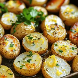 To make One Pan Greek Lemon Potatoes, you will need: - 2 lbs baby potatoes, halved - 1/4 cup olive oil - 4 cloves garlic, minced - 1 lemon, zested and juiced - 1 teaspoon dried oregano - 1 teaspoon dried thyme - Salt and pepper to taste - Fresh parsley, chopped (for garnish) When measuring, it's crucial to be accurate. Use a scale for the potatoes. For liquids, use a measuring cup. Here’s a quick guide: - 1/4 cup = 4 tablespoons - 1 teaspoon = 5 milliliters - 1 tablespoon = 15 milliliters Choosing high-quality ingredients makes a big difference. Look for firm, smooth potatoes. Fresh garlic adds great flavor. Use extra virgin olive oil for the best taste. A ripe lemon gives more juice and zest. Dried herbs should smell strong and fresh. Always check dates on the packaging. Fresh parsley adds a nice touch at the end. Using these tips will help you create a tasty dish every time. For the full recipe, check out [Full Recipe]. Start by preheating your oven to 425°F (220°C). This heat will help give the potatoes a nice, golden color. In a large bowl, mix together the olive oil, minced garlic, lemon zest, lemon juice, oregano, thyme, salt, and pepper. Whisk well until the ingredients blend smoothly. Next, add the halved baby potatoes to the bowl. Toss them gently so they are all coated with the lemon-herb mix. Once the potatoes are coated, spread them out on a large baking sheet. Make sure to place them in a single layer. This allows the heat to cook them evenly. Roast the potatoes in your preheated oven for 30-35 minutes. Halfway through, give them a gentle turn. This step helps them brown nicely on all sides. When they are fork-tender and golden, take them out of the oven. Let the potatoes cool for a few minutes. Taste them and adjust the seasoning if needed. For a fresh finish, sprinkle chopped parsley on top before serving. This adds vibrant color and extra flavor. Enjoy your One Pan Greek Lemon Potatoes as a simple yet tasty side dish. For complete details, check the Full Recipe. To get perfectly crispy potatoes, you need to follow a few steps. First, make sure to cut the baby potatoes in half. This increases the surface area and helps them crisp up. Next, coat the potatoes well with olive oil. The oil gives them a nice golden color. Spread the potatoes in a single layer on your baking sheet. If they are too close, they will steam instead of roast. Lastly, turn the potatoes halfway through cooking. This allows all sides to get crispy. One mistake is not preheating the oven. A hot oven is key for crispy potatoes. Another error is overcrowding the pan. If the potatoes touch, they won’t roast well. Also, be careful with the seasoning. Too much salt can overpower the dish, while too little makes it bland. Finally, don’t skip the resting step after cooking. Letting them cool slightly helps the flavors develop. To boost the flavor of your Greek lemon potatoes, consider adding extra herbs. Fresh herbs like rosemary or dill can add depth. You can also mix in some red pepper flakes for heat. Adding a splash of white wine before roasting can enhance the dish as well. For a tangy twist, drizzle some balsamic vinegar just before serving. Experiment with these ideas to find your perfect blend! For the full recipe, check out the One Pan Greek Lemon Potatoes recipe. {{image_2}} You can make this dish heartier by adding proteins like chicken or fish. Simply place chicken thighs or fish fillets on the baking sheet with the potatoes. Adjust the cooking time based on the protein's thickness. Chicken usually needs about 40-45 minutes. Fish cooks faster and may take only 20-25 minutes. Make sure to check that the meat is fully cooked before serving. The lemon and herbs will infuse great flavor into the protein. For a vegetarian twist, try adding more vegetables. Bell peppers, zucchini, or red onions complement the potatoes well. Cut them into chunks, toss them in the lemon-herb mix, and roast alongside the potatoes. This adds color, flavor, and nutrition to your meal. You can even add chickpeas for extra protein and texture. They will soak up the lemon juice and become deliciously tender. Feel free to mix up the herbs and spices to match your taste. Instead of oregano and thyme, you could use rosemary or dill for a different flavor. For a spicy kick, add red pepper flakes or smoked paprika. Try using fresh herbs if you have them. They can elevate the dish with a brighter taste. Don’t hesitate to experiment with different seasoning combinations that excite your palate. For the complete recipe, check the [Full Recipe]. To keep your One Pan Greek Lemon Potatoes fresh, store them in an airtight container. Let the potatoes cool completely before sealing. This helps to prevent moisture buildup. Place the container in the fridge. They will last about 3 to 5 days. When you want to enjoy your leftovers, reheat them in the oven. Preheat your oven to 350°F (175°C). Spread the potatoes on a baking sheet. Heat for about 10 to 15 minutes. This method keeps them crispy and tasty. You can also use a microwave, but the potatoes may lose their crispness. You can freeze these potatoes if you have extra. Allow them to cool fully, then place them in a freezer-safe bag. Remove as much air as possible before sealing. They can last for up to three months in the freezer. To enjoy them later, thaw in the fridge overnight and reheat. For best results, use the oven method mentioned above for reheating. To make One Pan Greek Lemon Potatoes, you need some simple steps. First, preheat your oven to 425°F (220°C). In a large bowl, mix together olive oil, minced garlic, lemon zest, lemon juice, oregano, thyme, salt, and pepper. Whisk it well. Next, add the halved baby potatoes into the bowl and toss them until they are fully coated with the mixture. Spread the potatoes on a baking sheet in a single layer. Roast them for 30 to 35 minutes, flipping them halfway. They should be golden brown and tender when done. After cooking, let them cool a bit and adjust the seasoning if needed. You can find the full recipe above! Greek Lemon Potatoes pair well with many dishes. They complement grilled meats like chicken, lamb, or fish. You can also serve them with a fresh Greek salad. The bright, zesty flavor of the potatoes balances nicely with a rich protein. You could even add some tzatziki sauce on the side. This sauce will enhance the meal and add a creamy touch. Yes, you can use other types of potatoes! While baby potatoes are perfect, you can try Yukon gold or red potatoes. Each type brings a different texture and flavor. Just make sure to cut them into similar sizes for even cooking. Larger potatoes will need more time to roast, so adjust cooking time as needed. This flexibility makes the dish easy and fun to customize! To sum up, we explored the ingredients for One Pan Greek Lemon Potatoes, with a focus on measurements and quality tips. I shared step-by-step instructions, ensuring easy cooking. We also discussed tips for crispy potatoes and common mistakes to avoid. I highlighted variations like adding proteins and vegetarian options. Finally, I covered storage and reheating methods. Remember, mastering this dish means enjoying great flavors and textures each time you cook. Keep experimenting and find your favorite ways to enjoy these potatoes!