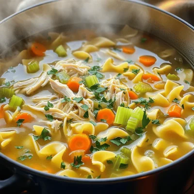 Classic Chicken Noodle Soup Simple and Comforting Meal