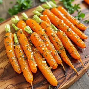 - 1 lb baby carrots, trimmed - 4 cloves garlic, minced - 3 tablespoons olive oil - 2 teaspoons dried thyme - 1 teaspoon dried rosemary - Salt and pepper to taste - Fresh parsley, chopped (for garnish) Carrots are rich in vitamins. They are a great source of vitamin A. This vitamin helps with eye health and skin. Carrots also have fiber. Fiber aids digestion and keeps you full longer. Garlic has many health perks too. It can boost your immune system. Studies show garlic may lower blood pressure. It also has antioxidants, which can help protect your cells. Herbs like thyme and rosemary add flavor and health benefits. Thyme has antibacterial properties. It can help fight infections. Rosemary may improve digestion and boost memory. Using these herbs adds health and taste to your meals. Using fresh parsley as a garnish adds color and taste. It is also rich in vitamins K and C. These vitamins are great for your bones and skin. For the full recipe, check out the Garlic Herb Roasted Carrots guide. - Preheat your oven to 425°F (220°C). - In a large mixing bowl, combine the trimmed baby carrots with: - 1 lb baby carrots, trimmed - 4 cloves garlic, minced - 3 tablespoons olive oil - 2 teaspoons dried thyme - 1 teaspoon dried rosemary - Salt and pepper to taste Toss the carrots well. Make sure all the carrots are coated in the oil and herbs. This step adds flavor to every bite. Next, arrange the carrots on a baking sheet. Place them in a single layer. This helps them roast evenly. Roast the carrots in the oven for 25-30 minutes. Stir them halfway through for even cooking. You want them to be tender and caramelized. The high heat brings out their natural sweetness. Once the carrots are ready, transfer them to a serving dish. Garnish with chopped fresh parsley for color. These roasted carrots go well with many dishes. They pair nicely with roasted chicken or grilled fish. You can also serve them with a light salad or grain dish. Enjoy this flavorful side dish delight with your favorite meals. To make your Garlic Herb Roasted Carrots shine, focus on caramelization. This sweet, rich flavor comes from the sugars in the carrots. To achieve this, roast at 425°F (220°C). This high heat helps the carrots brown nicely. Next, season your carrots well. Start with olive oil; it brings out their natural taste. Add minced garlic, thyme, and rosemary for depth. Use salt and pepper to enhance these flavors. Toss everything together in a bowl to coat each carrot evenly. One common mistake is overcrowding the baking sheet. When you crowd the carrots, they steam instead of roast. This prevents that lovely caramelization. Make sure to space them out in a single layer. Another mistake is skipping the tossing step. Tossing the carrots halfway through cooking helps them cook evenly. This way, all sides get that perfect golden color. Don’t rush this step; it’s key to great results. For the full recipe, just refer to the complete Garlic Herb Roasted Carrots recipe. {{image_2}} You can play with different types of carrots. Rainbow carrots add color and fun. Regular orange carrots work great too. Each type brings its taste. You can also swap herbs. Try fresh thyme instead of dried. Basil or dill can add new flavors. For spice, consider adding paprika or cumin. These changes can make your dish unique and exciting. Roasting is fantastic, but other methods shine too. Steaming keeps the carrots bright and tender. It is quick and easy. Sautéing with a little oil gives a nice sear. This method adds a different texture. You can also grill carrots for a smoky flavor. Grilling caramelizes the sugars and adds depth. Just toss them in olive oil and herbs before grilling. This will make your Garlic Herb Roasted Carrots even more delightful! To keep your Garlic Herb Roasted Carrots fresh, use airtight containers. Glass or plastic containers work well. Make sure they are sealed tight. Store them in the fridge. They will last for up to four days. If you want to keep them longer, consider freezing. Use freezer-safe bags or containers for best results. When reheating, you want to keep the carrots tasty. The oven is a great choice. Preheat it to 350°F (175°C). Place the carrots on a baking sheet. Heat for about 10 minutes or until warm. This keeps the texture nice and firm. If you prefer a quick method, use the microwave. Place the carrots in a microwave-safe dish. Add a splash of water to keep them moist. Cover the dish with a lid or wrap. Heat in short bursts of 30 seconds. Stir in between to avoid hot spots. To refresh your leftovers, try adding more seasoning. A pinch of salt or fresh herbs can bring them back to life. You can also drizzle a bit of olive oil for added flavor. Enjoy your flavorful side dish delight! Yes, you can make these carrots ahead of time. Roast them and cool fully. Store them in an airtight container in the fridge for up to three days. When you are ready to serve, reheat them in the oven. Just warm them at 350°F (175°C) until heated through. This helps keep their sweet flavor and soft texture. These carrots pair well with many dishes. Try serving them with grilled chicken or baked fish. They also complement quinoa or rice dishes nicely. For a full meal, add a fresh salad with a tangy dressing. The sweet and savory flavors of the carrots will balance well with these options. To make this recipe vegan, simply swap the olive oil with any vegetable oil. You can also use vegan butter instead of oil for a richer taste. All other ingredients are already vegan-friendly. This way, you keep the tasty flavor while catering to vegan diets. For the complete Garlic Herb Roasted Carrots recipe, click [here](#). Roasting baby carrots with garlic and herbs is simple and tasty. We reviewed key ingredients and their health benefits. Then, I shared steps to prepare and roast them perfectly. Use the tips to avoid common mistakes and explore fun variations. Store leftovers properly and reheat to keep their taste. Enjoy these flavorful carrots with various dishes, and don’t forget to try the vegan options. I hope this guide helps you create delicious meals with ease.