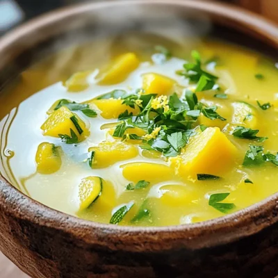 Light Lemon Squash Soup Refreshing and Nourishing Dish