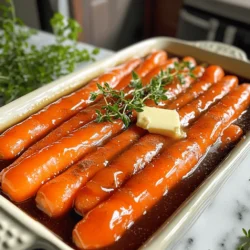 To make maple glazed carrots, you need the following items: - 1 lb baby carrots (or sliced regular carrots) - 3 tablespoons maple syrup - 2 tablespoons unsalted butter - 1 tablespoon olive oil - 1 teaspoon ground cinnamon - Salt and pepper to taste - Fresh thyme leaves for garnish (optional) You can swap ingredients based on what you have. For a dairy-free option, use coconut oil instead of butter. Honey can replace maple syrup if you prefer. If you want a different flavor, try nutmeg or ginger instead of cinnamon. Feel free to use any fresh herbs you like for a unique twist. Maple glazed carrots are mostly gluten-free, making them safe for many diets. If you need a vegan dish, simply use plant-based butter and honey or maple syrup. Carrots are rich in vitamins and good for your health. Enjoy this dish as a great side for any meal. For the full recipe, check the [Full Recipe]. First, wash your carrots. If you use regular carrots, peel and cut them into sticks. Aim for even pieces. This helps them cook evenly. You want about one pound of carrots for this recipe. Grab a large skillet and heat it over medium heat. Add two tablespoons of unsalted butter and one tablespoon of olive oil. Wait until the butter melts and foams. Then, toss in your carrots. Stir them well to coat in the butter and oil. Now, sprinkle on one teaspoon of ground cinnamon, along with salt and pepper to taste. Mix it all together. Next, pour in three tablespoons of maple syrup. Stir gently to coat the carrots with the sweet syrup. Cook for about 10 to 15 minutes, stirring from time to time. The carrots should become tender, and the glaze should thicken. If it gets too thick, just add a splash of water. After cooking, taste your carrots and adjust the seasoning if needed. For a nice touch, sprinkle fresh thyme leaves on top before serving. For the full recipe, check out the detailed instructions above. To get the glaze just right, keep an eye on the heat. Start with medium heat to melt the butter and blend it with the olive oil. Once you add the maple syrup, adjust the heat if needed. A gentle simmer helps the glaze thicken. Stir the carrots often to coat them evenly. This way, each bite bursts with flavor. Overcooked carrots can turn mushy and lose their bright color. Cook them until they are just tender. Usually, 10 to 15 minutes is perfect. To check doneness, pierce a carrot with a fork. It should go in easily but still have a little bite. If you are unsure, it’s better to check early. While the maple syrup adds a sweet touch, consider adding more flavors. A dash of fresh lemon juice brightens the dish. You can also try adding a pinch of nutmeg for warmth. Fresh herbs, like thyme, give a lovely aroma and vibrant color. These little tweaks can make your dish stand out even more. For the full recipe, refer to the [Full Recipe]. {{image_2}} You can easily change the taste of maple glazed carrots by adding herbs and spices. Fresh herbs like parsley or dill add a bright flavor. If you like a bit of heat, try adding a pinch of cayenne pepper. A dash of nutmeg or ginger also works well. These spices can enhance the sweetness of the maple syrup. Feel free to mix and match to see what you enjoy most! While maple syrup is delicious, you can try other sweeteners too. Honey gives a nice floral note. Agave nectar is another good option for a lighter sweetness. Brown sugar can work as well, adding a caramel flavor. Adjust the amount based on how sweet you want your dish. Each sweetener will give a unique twist to the final flavor. Carrots are great alone, but you can mix in other veggies. Sweet potatoes add a creamy texture. Green beans bring a nice crunch. You can even add parsnips for a touch of earthiness. Just make sure to cut all the vegetables evenly for even cooking. This way, you get a colorful and tasty blend on your plate. For the full recipe, check out the details above. After enjoying maple glazed carrots, let them cool down to room temperature. Transfer them to an airtight container. Store the container in the fridge for up to four days. Keep the glaze separate if you want to maintain the carrots' texture. This method helps preserve their sweet flavor. To reheat, place the carrots in a skillet over medium heat. Add a splash of water or extra maple syrup to the pan. Stir them gently to coat. Heat until warm, about five minutes. You can also use a microwave. Place the carrots in a microwave-safe bowl and cover. Heat for 1-2 minutes, stirring halfway through. If you want to freeze the glazed carrots, use a freezer-safe bag or container. Make sure to remove as much air as possible. They can last up to three months in the freezer. To use frozen carrots, thaw them in the fridge overnight. Reheat them as described above for the best taste. Enjoy your delicious maple glazed carrots later with these easy storage and reheating tips! Check out the Full Recipe for more details. You can easily make maple glazed carrots vegan. Just swap the butter for more olive oil or a vegan butter substitute. The maple syrup already makes this dish sweet and tasty. The flavor will still shine through, and you’ll enjoy a rich, plant-based side. Yes, you can use regular carrots. Just slice them into sticks that are similar in size to baby carrots. This helps them cook evenly. Regular carrots add a nice crunch and sweetness that pairs well with the maple glaze. Carrots are packed with nutrients. They are high in beta-carotene, which your body turns into vitamin A. This vitamin supports good vision and boosts your immune system. Carrots also have fiber, which helps with digestion. Eating them can contribute to heart health too. This blog post covered many important details about making maple glazed carrots. We looked at ingredients, step-by-step cooking methods, tips for the best glaze, and variations. I also shared storage tips and answered common questions. Remember, it’s easy to adapt this recipe to meet your needs. Enjoy creating delicious meals that suit your taste and health goals. With this guide, you can make your cooking fun and tasty!
