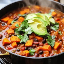 Vegan Sweet Potato Chili Tasty and Hearty Meal