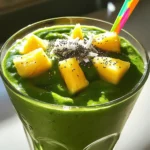 To make a Tropical Green Smoothie, gather these fresh ingredients: - 1 cup fresh spinach leaves - 1 ripe banana, sliced - 1 cup diced pineapple (fresh or frozen) - 1/2 ripe avocado - 1/2 cup coconut water - 1/2 cup unsweetened almond milk - 1 tablespoon chia seeds - 1 tablespoon shredded coconut (optional) These ingredients work together to create a smooth and tasty drink. Spinach adds green goodness. The banana gives a creamy texture. Pineapple adds a sweet, tropical twist. Avocado makes it rich and filling. Coconut water hydrates, while almond milk keeps it light. Chia seeds boost nutrition and add fiber. You can also top it with shredded coconut for a fun touch. This smoothie packs a punch of vitamins and minerals. Here are some of the highlights: - Spinach is rich in iron and vitamins A, C, and K. - Banana provides potassium and vitamin B6. - Pineapple offers vitamin C and manganese. - Avocado is full of healthy fats and fiber. - Coconut water hydrates and has electrolytes. - Almond milk is low in calories and has vitamin E. - Chia seeds are high in omega-3 fatty acids and antioxidants. Now let’s look at the health benefits. Spinach helps with blood health. Bananas boost energy and heart health. Pineapple supports digestion. Avocado aids in heart health and weight management. Coconut water helps keep you hydrated. Almond milk provides a dairy-free option. Chia seeds promote gut health and fullness. In total, this smoothie is low in calories, making it a great snack or light meal option. The Tropical Green Smoothie yields about two servings. Each serving is about 1 cup. This makes it perfect for sharing or enjoying later. You can adjust the servings by doubling the recipe if you have more people. Enjoy this smoothie as a healthy breakfast or a refreshing snack during the day. For the full recipe, check out the Tropical Green Smoothie section above. 1. Washing and preparing spinach: Begin by rinsing one cup of fresh spinach leaves under cold water. Make sure to remove any dirt or grit. After rinsing, gently shake off the excess water and set the spinach aside. It’s important to use fresh spinach for the best taste and nutrients. 2. Chopping fruits for blending: Next, chop your fruits. Slice one ripe banana and dice one cup of pineapple. If you're using frozen pineapple, there's no need to thaw it first. Also, cut half of a ripe avocado in half, remove the pit, and scoop out the flesh. These fresh fruits will give your smoothie a sweet, tropical flavor. 1. Layering ingredients in the blender: Start by adding the washed spinach leaves to the blender. Then, layer in the sliced banana, diced pineapple, and avocado. This order helps the blender mix everything smoothly. 2. Choosing the right blending speed: Pour in half a cup of coconut water and half a cup of unsweetened almond milk. Blend on high speed until the mixture is smooth and creamy. If you like it colder, add ice cubes and blend again. You want a nice, thick consistency that feels refreshing. 1. Pouring the smoothie: Once blended, pour the smoothie into glasses or bowls. It should have a vibrant green color with a creamy texture. 2. Garnishing tips for presentation: To make your smoothie look even better, sprinkle some chia seeds on top. You can also add a few pieces of fresh pineapple or coconut for a fun touch. Using colorful straws can add a playful vibe to your drink. For the full recipe, check out the Tropical Green Smoothie section! To get the right thickness, you can play with the amount of liquid. If your smoothie is too thick, add more coconut water or almond milk. If it's too thin, add a bit more spinach or banana. You can also use frozen fruits instead of fresh ones. Frozen fruits make your smoothie colder and creamier. Adding ice cubes can work, but frozen fruit is a better choice for a thicker texture. For a touch of sweetness, try using honey or agave syrup. These natural sweeteners blend well and add nice flavor. If you want to balance flavors, add a bit more banana or pineapple. These fruits are sweet and can help enhance the taste without being overpowering. Taste your smoothie before serving. Adjust the sweetness to suit your own taste. A high-speed blender works best for smoothies. It breaks down the ingredients smoothly, giving you a creamy drink. If you don’t have one, a regular blender can still work. Just blend a bit longer. After making your smoothie, cleaning up is key. Rinse your blender right away to avoid stuck bits. For a deep clean, fill it with warm water and a drop of soap. Blend for a minute, then rinse. This keeps your blender ready for the next delicious drink. For the complete recipe, check out the [Full Recipe]. {{image_2}} You can make your Tropical Green Smoothie even better by adding more fruits. Try mango or kiwi for a sweet twist. Passion fruit can add a fun tang. Seasonal fruits are great too. In summer, use fresh berries. In winter, try oranges or pears. Each fruit gives a different flavor and nutrition. Mixing in different greens can change your smoothie. Kale adds a bolder taste. Swiss chard offers a mild flavor. You can also try herbs like mint or basil. These herbs add freshness and a nice aroma. Experiment with these to find your favorite combo. If you follow a vegan diet, this recipe works perfectly. It is already vegan and gluten-free. You can add protein sources like nut butter or protein powder. This helps keep you full longer. If you want a creamier texture, try using cashew milk instead of almond milk. To keep your Tropical Green Smoothie fresh, store it in the fridge. Use an airtight container. This will help to keep it from losing flavor or nutrients. You should drink it within 24 hours for the best taste. After that, it may start to separate or lose its vibrant color. If you want to save your smoothie for later, freezing is a great option. Pour the smoothie into ice cube trays or freezer-safe bags. Once frozen, you can store the cubes in a bag for easy use. To thaw, simply place the cubes in the fridge overnight. You can also blend the frozen smoothie again for a quick drink. If you have some smoothie left in the fridge, don’t waste it! Use it in your oatmeal or yogurt for breakfast. You can also add it to pancakes or waffles for a fruity twist. Get creative! You can mix it into salad dressings for a sweet touch or even use it in popsicles for a refreshing treat. To sweeten your Tropical Green Smoothie, you have a few options. You can use natural sweeteners like honey or agave syrup. These will add a nice sweetness without changing the smoothie’s taste too much. You can also add more fruit. Bananas and ripe pineapples are great choices. They add natural sugars, making your drink sweeter and more flavorful. Yes, you can use different greens! While spinach is a great base, you can try kale or Swiss chard. Each green has its own flavor. Kale is a bit stronger, while Swiss chard is mild. Mixing different greens can add nutrition and change the taste of your smoothie. Both fresh and frozen fruit have benefits. Fresh fruit can give a bright taste and texture. However, frozen fruit makes the smoothie colder and creamier. Using frozen fruit can also save time. I often keep frozen fruit on hand for quick smoothies. Choose what works best for your taste. You can store your Tropical Green Smoothie in the fridge for up to 24 hours. Make sure to use an airtight container. If you want to keep it longer, freeze it. A frozen smoothie can last for up to a month. Just remember to let it thaw in the fridge before drinking. You learned how to make a tasty Tropical Green Smoothie. We covered fresh ingredients, recipe steps, and storage tips. Each component gives you vitamins and flavor. Adjust sweetness and texture to your liking. Enjoy exploring different fruits and greens. Repurpose leftovers for new meals. Make this smoothie a fun part of your day! By following these tips, you create a delicious and healthy treat every time. Now, blend and enjoy your own unique twist on this refreshing drink!