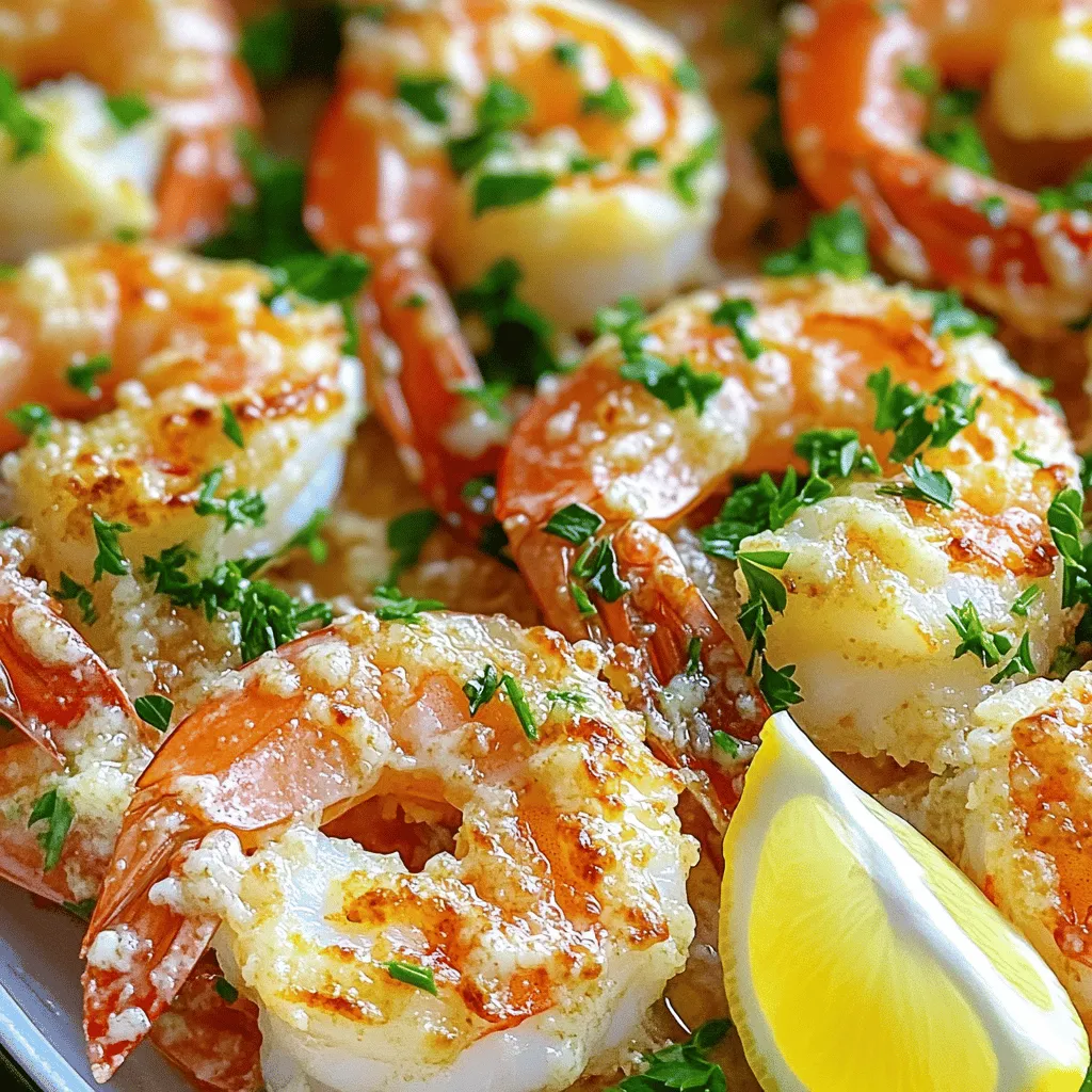 - 1 pound large shrimp, peeled and deveined - 3 tablespoons olive oil - 4 cloves garlic, minced - 1/2 cup grated Parmesan cheese - 1 teaspoon paprika - 1 teaspoon Italian seasoning - Salt and pepper to taste - 2 tablespoons fresh parsley, chopped (for garnish) - Lemon wedges (for serving) When I prepare Air Fryer Garlic Parmesan Shrimp, I focus on fresh and simple ingredients. The main star is always the shrimp. I recommend using large shrimp for the best taste. Peel and devein them before you start. This makes the shrimp easy to eat. Next, I grab olive oil. It adds richness and helps the shrimp cook perfectly in the air fryer. Garlic is a must for flavor. I use four cloves, minced finely. It gives a strong, delicious taste. Parmesan cheese brings that creamy, cheesy goodness. A half cup is just right for coating the shrimp. Paprika and Italian seasoning add depth and a touch of warmth. Don't forget salt and pepper to enhance all the flavors. Fresh parsley is great for garnish. It adds color and a fresh taste. Lastly, lemon wedges are perfect for serving. A squeeze of lemon brightens up the dish wonderfully. In a bowl, I combine three tablespoons of olive oil, four minced garlic cloves, one teaspoon of paprika, and one teaspoon of Italian seasoning. I also add salt and pepper to taste. I mix it all well to create a smooth marinade that smells amazing. Next, I add one pound of peeled and deveined shrimp to the bowl. I toss the shrimp in the marinade until they are fully coated. I let the shrimp marinate for 15 minutes. This step is key; it lets the flavors soak in. I preheat my air fryer to 400°F (200°C). After marinating, I toss the shrimp with half a cup of grated Parmesan cheese. Then, I place the shrimp in a single layer in the air fryer basket. It is important not to overcrowd the basket, so I may need to cook in batches. I air fry the shrimp for 6-8 minutes. I check halfway through and shake the basket for even cooking. When the shrimp turn pink and are cooked through, I know they are ready. To know when shrimp are done, look for a pink color. They should also curl into a "C" shape. If they are gray or curled too tightly, they are not cooked. Shaking the basket during cooking helps them cook evenly. I recommend doing this halfway through the cooking time. This way, all sides get that crispy touch. You can boost the flavor of your shrimp by adding spices. Try a splash of lemon juice or a pinch of cayenne pepper for heat. You can also use different cheeses. Asiago or Pecorino Romano can add unique tastes. Experiment with what you like best! To avoid overcrowding, cook in batches. This allows hot air to circulate and crisp each shrimp. If your air fryer is smaller, it’s better to split the shrimp up. Cooking times can vary by model. Always check for doneness a minute early. This helps prevent overcooking. {{image_2}} To add heat, simply mix in red pepper flakes or a few dashes of hot sauce. This twist gives a bold kick to the garlic and Parmesan flavors. You can start with one teaspoon of red pepper flakes. If you want more heat, feel free to add more. This variation works well for anyone who loves spicy food. For a fresh zing, try substituting herbs or adding citrus zest. You can use fresh basil or dill to brighten the dish. Adding lemon zest will give a nice citrusy aroma. Just a teaspoon of zest will transform the flavor profile. This option is perfect for those warm summer nights when you crave something light and refreshing. If you're looking for a tropical twist, add shredded coconut to the mix. The coconut gives a sweet crunch that pairs well with the garlic and cheese. Use about 1/4 cup of unsweetened shredded coconut. This variation brings a fun, island vibe to your meal. Perfect for a change when you want something different! To store leftover shrimp, place it in an airtight container. Make sure to cool the shrimp first. I recommend eating it within two days for the best taste. Keep it at the back of the fridge where it is coldest. - Use an airtight container - Cool shrimp before storing - Consume within two days You can safely reheat shrimp in the air fryer. Set it at 350°F (175°C) for about 3-4 minutes. This method keeps the shrimp juicy. You can also use an oven. Heat it to 350°F (175°C) and bake for about 5 minutes. Avoid overcooking, as shrimp can become rubbery. Always check for warmth in the center. - Air fryer: 350°F for 3-4 minutes - Oven: 350°F for 5 minutes - Check for warmth, avoid rubbery texture Yes, you can freeze cooked shrimp. Place it in a freezer bag and remove as much air as possible. It stays fresh for up to three months. Thaw shrimp in the fridge overnight before using. Avoid thawing at room temperature, as it can cause bacteria. - Freeze in a freezer bag - Store for up to three months - Thaw in the fridge overnight You cook shrimp in the air fryer for 6 to 8 minutes. The cooking time depends on the shrimp's size. Large shrimp need about 8 minutes. Smaller shrimp cook faster, usually around 6 minutes. To check if they are done, look for a pink color. They should curl into a C shape when fully cooked. Yes, you can use frozen shrimp. Just make sure to thaw them first. The best way to thaw shrimp is to place them in cold water for about 15 to 20 minutes. This method keeps them from getting mushy. After thawing, pat them dry with a paper towel. This prevents excess water from affecting the flavor and texture. Garlic Parmesan shrimp pairs well with many sides. Here are some tasty options: - Steamed broccoli: Adds a fresh crunch. - Rice: White or brown rice absorbs the flavors well. - Pasta: Toss with olive oil or garlic for a full meal. - Salad: A light green salad complements the rich shrimp. - Crusty bread: Perfect for soaking up any extra sauce. These sides enhance your meal and make it more filling. Enjoy mixing and matching! This blog post covered a simple and tasty garlic Parmesan shrimp recipe. We explored the ingredients, step-by-step instructions, and practical tips to achieve perfect shrimp. You learned about delicious variations and how to store your leftovers. With this guide, cooking shrimp in an air fryer is easy and fun. Enjoy the flavors and impress your family and friends with this dish. Get creative with spices and ingredients to make it your own!