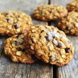 - 1 cup cooked pumpkin puree - 1 cup rolled oats - 1/2 cup all-purpose flour - 1/2 cup brown sugar, packed - 1/4 cup granulated sugar - 1/2 cup coconut oil, melted (or unsalted butter) - 1 large egg - 1 teaspoon vanilla extract - 1 teaspoon baking powder - 1 teaspoon ground cinnamon - 1/2 teaspoon ground nutmeg - 1/4 teaspoon ground ginger - 1/4 teaspoon salt - 1/2 cup chocolate chips or walnuts (optional) Let’s talk about the ingredients. The pumpkin puree gives these cookies a soft, moist texture. You can use canned pumpkin or cook your own fresh pumpkin. Both work well. The rolled oats add chewiness. If you want a gluten-free option, try using certified gluten-free oats. For the flour, all-purpose is my go-to. However, you can swap it for whole wheat flour for a nuttier taste. The sugars add sweetness and a slight caramel flavor. If you prefer less sugar, reduce the granulated sugar. Coconut oil adds a hint of tropical flavor. You can also use unsalted butter if you want a richer taste. The egg holds everything together. For a vegan option, you can use a flax egg instead. Now, let’s spice things up! You can add chocolate chips or walnuts for extra flavor and texture. Chocolate chips give a sweet touch. Walnuts add crunch and a nutty taste. You might also consider adding raisins or dried cranberries for a fruity twist. If you want even more spice, add chopped ginger or a pinch of cloves. Choose what you love! Start by preheating your oven to 350°F (175°C). This is key for even baking. While the oven heats, line a baking sheet with parchment paper. This helps prevent the cookies from sticking. In a large bowl, mix the cooked pumpkin puree, melted coconut oil, brown sugar, granulated sugar, egg, and vanilla extract. Use a whisk to blend everything until it’s smooth. This mixture adds moisture and flavor to your cookies. In another bowl, combine the rolled oats, all-purpose flour, baking powder, cinnamon, nutmeg, ginger, and salt. Stir these dry ingredients well. This step helps to evenly distribute the spices throughout the dough. Gradually add the dry mix to the wet ingredients. Stir gently until just combined. If you want to add chocolate chips or walnuts, fold them in now. This adds a fun twist to your cookies. Using a tablespoon or cookie scoop, drop rounded balls of dough onto the prepared baking sheet. Make sure to leave space between each ball. They will spread slightly while baking. Bake the cookies in your preheated oven for 12-15 minutes. Look for golden brown edges and set centers. Once baked, let them cool on the baking sheet for about 5 minutes. This helps them firm up before moving them to a wire rack to cool completely. Enjoy your delightful chewy treats! To make your pumpkin oatmeal cookies chewy, use cooked pumpkin puree. It adds moisture and a soft bite. Make sure to measure your oats correctly. Too many oats can make your cookies dry. Mixing the wet and dry ingredients is key. Combine them just until they mix. Overmixing can make the cookies tough. One common mistake is skipping the cooling time. Letting cookies cool on the sheet helps them firm up. If you forget, they may break apart when you try to move them. Another issue is not preheating the oven. Baking at the right temperature ensures even cooking. Lastly, don't pack your brown sugar too tightly. This can make your cookies too sweet and dense. Use measuring cups for dry ingredients and a liquid measuring cup for wet. This keeps your ratios right. When measuring flour, scoop it with a spoon into the cup. Then level it off with a knife. This prevents adding too much flour. For sticky ingredients like pumpkin, use a rubber spatula. It helps get every bit out of the bowl. Always read your recipe twice before you start. This will help you gather all your ingredients and tools. {{image_2}} You can easily make gluten-free pumpkin oatmeal cookies. Just swap the all-purpose flour for a gluten-free blend. Look for one that works well in baking. This change keeps the cookies soft and chewy. When you do this, check the flour's texture. You want it to be fine. Also, make sure your oats are labeled gluten-free. To make vegan pumpkin oatmeal cookies, replace the egg with a flaxseed meal. Mix 1 tablespoon of flaxseed with 3 tablespoons of water. Let it sit for about 5 minutes. This will act as your binder. Use melted coconut oil, as it is a great substitute for butter. These cookies stay moist and tasty without any animal products. Want to make your cookies extra special? Add some mix-ins! Try these options: - 1/2 cup of chocolate chips - 1/2 cup of chopped walnuts - 1/4 cup of dried cranberries - 1/4 cup of shredded coconut You can also add spices. A pinch of cloves or allspice works well. If you want a hint of citrus, add a teaspoon of orange zest. These tweaks create unique flavors in every bite. Experiment and find your favorite mix! To keep your pumpkin oatmeal cookies fresh, store them in an airtight container. This will help them stay soft and chewy. You can use a cookie jar or a plastic container with a tight lid. Place a slice of bread in the container. It adds moisture and keeps the cookies from drying out. Store at room temperature for up to a week. Freezing cookies is easy. First, let the cookies cool completely. Then, place them in a single layer on a baking sheet. Freeze them for about two hours. Once frozen, move them to a freezer bag. Squeeze out the air and seal it tight. Label the bag with the date. You can freeze the cookies for up to three months. These cookies last about one week at room temperature. If you freeze them, they can last for three months. When you're ready to enjoy them, let them thaw in the fridge or at room temperature. To reheat, place them in the oven at 350°F (175°C) for about 5-7 minutes. This will help them regain their soft texture. Enjoy your delightful chewy treats! Yes, you can use fresh pumpkin. Just cook and puree it. Make sure to drain excess water. This keeps your cookies from getting too wet. To make chewy cookies, add more oats. You can also use less flour. Bake them just until the edges are golden. Let them cool on the baking sheet to firm up. Yes, you can use unsalted butter or vegetable oil. Both work well in this recipe. They give a nice flavor and texture, too. If your cookies are dry, add a splash of milk or water. You can also place a slice of bread in the container. This helps keep cookies moist. Yes, these cookies freeze well. Store them in an airtight container. You can freeze them for up to three months. Just thaw them in the fridge before enjoying. This guide covered everything you need for perfect pumpkin oatmeal cookies. We explored ingredients, measurements, and fun add-ins. You learned step-by-step baking instructions, tips for texture, and how to store your cookies. Remember, whether you choose gluten-free or vegan options, the joy of baking lies in experimenting. With these tips in mind, you can create delicious cookies that everyone will love. Enjoy your baking journey!