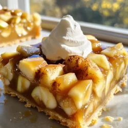 - 2 cups all-purpose flour - 1/2 cup granulated sugar - 1/4 teaspoon baking powder - 1/2 teaspoon baking soda - 1/4 teaspoon salt In the dry mix, all-purpose flour gives structure. Granulated sugar sweetens the bars. Baking powder and baking soda help them rise. Salt adds a touch of flavor. - 3/4 cup unsalted butter, softened - 1 teaspoon vanilla extract - 1 tablespoon lemon juice Unsalted butter makes the crust rich and soft. Vanilla extract adds a warm flavor. Lemon juice helps keep the apples fresh and bright. - 2 large apples, peeled, cored, and diced (preferably Granny Smith) - 1 teaspoon cinnamon - 1/2 cup brown sugar - 1 cup caramel sauce Granny Smith apples bring a tart taste. Cinnamon gives warmth and spice. Brown sugar adds depth and sweetness. Caramel sauce ties everything together with a creamy finish. First, set your oven to 350°F (175°C). This step ensures even baking. Next, take a 9x9 inch baking pan and line it with parchment paper. Leave some paper hanging over the edges. This makes it easy to lift the bars out later. In a large mixing bowl, combine the dry ingredients. Add 2 cups of all-purpose flour, 1/2 cup of granulated sugar, 1/4 teaspoon of baking powder, 1/2 teaspoon of baking soda, and 1/4 teaspoon of salt. Stir these together until they mix well. Now, add 3/4 cup of softened unsalted butter and 1 teaspoon of vanilla extract to the dry mix. Use your fingers or a pastry cutter to blend them in. Mix until the mix looks like coarse crumbs. Take half of the crust mixture, which is about 2 cups, and press it evenly into the bottom of your pan. This forms the base of the pie bars. In another bowl, toss together 2 diced apples, 1 teaspoon of cinnamon, 1/2 cup of brown sugar, and 1 tablespoon of lemon juice. Spread this apple mix evenly over the crust. Drizzle half of the 1 cup of caramel sauce over the apples. Next, crumble the rest of the crust mixture over the apple layer. Make sure to cover it completely. Now, bake the bars for 25 to 30 minutes. Look for a golden brown top and tender apples. After baking, let the bars cool in the pan for about 10 minutes. Drizzle the leftover caramel sauce over the top. Allow the bars to cool completely. Finally, lift them out using the parchment paper and cut into squares or bars for serving. To make the best crust, avoid over-mixing the dough. Mix just until blended. This keeps your crust light and flaky. Aim for even thickness when pressing the crust into the pan. Use your fingers or a flat tool to spread it out. This ensures even baking and a nice bite. For caramel apple pie bars, Granny Smith apples shine. Their tartness balances the sweet caramel. Other good choices include Honeycrisp and Fuji. When peeling and coring apples, use a sharp peeler. A paring knife works well for coring. Cut the apples into small, even pieces. This helps them cook evenly. Add spices like cinnamon or nutmeg for warmth. A splash of vanilla extract boosts flavor too. Using homemade caramel sauce adds a special touch. It can be richer than store-bought. However, store-bought is quick and still tasty. Choose what fits your time and skills. {{image_2}} You can add nuts to your caramel apple pie bars for a tasty crunch. Walnuts and pecans work well. They not only add texture but also give a nice nutty flavor. Chop them coarsely and sprinkle them on top of the apple layer before adding the crust. This extra step boosts both taste and presentation. If you want to switch things up, try different sauces. While caramel is classic, chocolate or butterscotch can make the bars even more special. Drizzle these sauces over the top after baking. This adds a rich layer of flavor that everyone will love. You can also serve them with a side of warm sauce for dipping. You can easily make these bars fit various diets. For gluten-free options, substitute the all-purpose flour with a gluten-free blend. Make sure the blend includes xanthan gum for the best results. For vegan substitutes, swap the butter for coconut oil or a vegan margarine. Use a plant-based caramel sauce to keep it dairy-free. These adjustments let everyone enjoy this fall treat! To keep your caramel apple pie bars fresh, store them in the fridge. Place the bars in an airtight container. If you don’t have one, wrap them tightly in plastic wrap. This step keeps them moist and protects them from odors. They will stay tasty for about five days in the fridge. If you want to save some for later, freezing works great! First, let the bars cool completely. Then, cut them into squares. Wrap each piece in plastic wrap, then place them in a freezer bag. Squeeze out all the air before sealing. When you’re ready to eat, thaw them in the fridge overnight. You can also microwave them for a few seconds to warm them up fast. These caramel apple pie bars last about five days in the fridge. If you freeze them, they can last up to three months. Always check for signs of spoilage, like an off smell or discoloration. Enjoy your delicious bars at their best! Yes, you can make these bars ahead of time. They keep well in the fridge for up to five days. Just let them cool completely and place them in an airtight container. For longer storage, consider freezing them. These bars taste great with a few options. You can serve them with whipped cream, vanilla ice cream, or even a drizzle of extra caramel sauce. Each choice adds a nice touch. To reheat the bars, place them in the oven at 350°F (175°C) for about 10 minutes. This warms them nicely without drying them out. You can also use a microwave. Heat for about 15 seconds at a time until warm. Yes, you can use other apples! While Granny Smith apples work best, feel free to try Honeycrisp, Fuji, or Gala apples. Each type adds a unique flavor and sweetness. Just remember to adjust the sugar to match the apple's sweetness. You now know how to make delicious caramel apple pie bars. We covered the key ingredients, from flour and sugar to apples and caramel. We discussed the step-by-step process for perfecting your pie bars and shared helpful tips along the way. Remember, don’t be afraid to try variations, like adding nuts or using different sauces. These bars are not just a treat; they can fit any diet and save well. Enjoy testing your skills and sharing these tasty bars with friends or family!