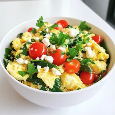 High Protein Egg White Scramble Bowls for Nutrition