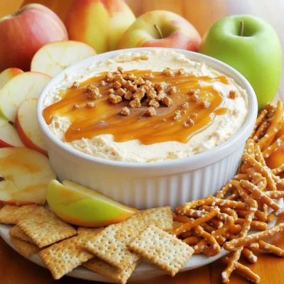 Caramel Apple Cheesecake Dip Sweet and Simple Treat