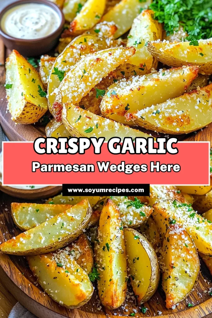 Enjoy the perfect snack with these crispy air fryer garlic Parmesan potato wedges! This easy recipe features russet potatoes tossed in olive oil, garlic, and spices, then air-fried to golden perfection. They’re not only delicious but also quick to make, taking just 25 minutes from prep to plate. Click through to explore this mouthwatering recipe and impress your friends and family with your culinary skills!