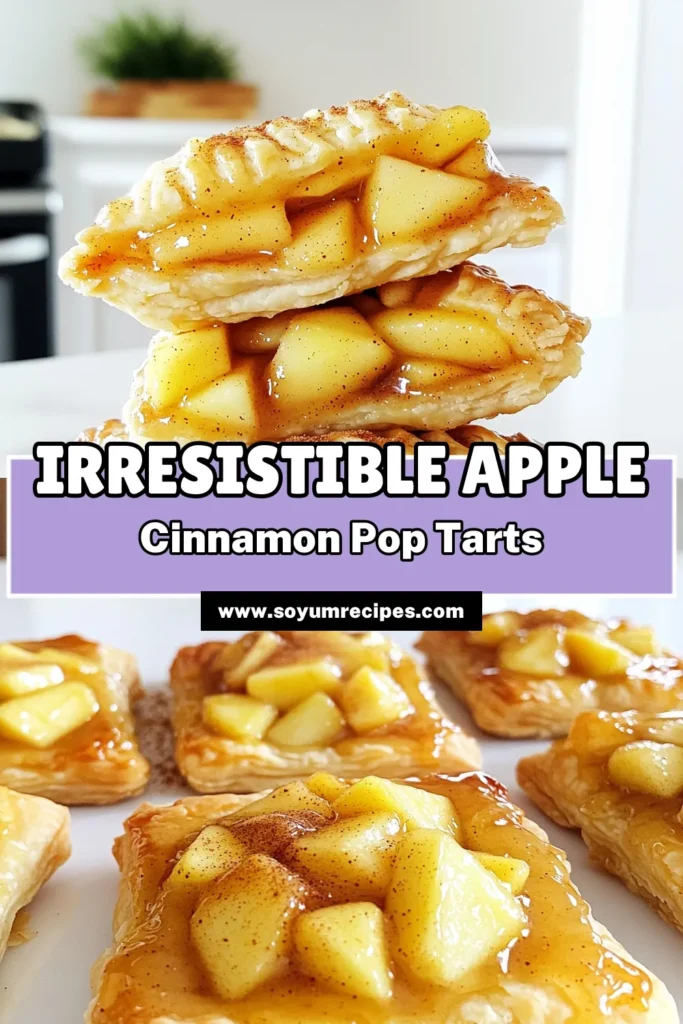 Indulge in the sweet and warm flavors of homemade Apple Cinnamon Pop Tarts! Discover how to create these delightful pastries featuring juicy apples, a hint of cinnamon, and a delicious glaze. Perfect for breakfast or dessert, this easy recipe is a must-try for any baking enthusiast. Click through to explore the full recipe and elevate your baking game today! #AppleCinnamonPopTarts #BakingRecipes #HomemadeTreats #DessertIdeas