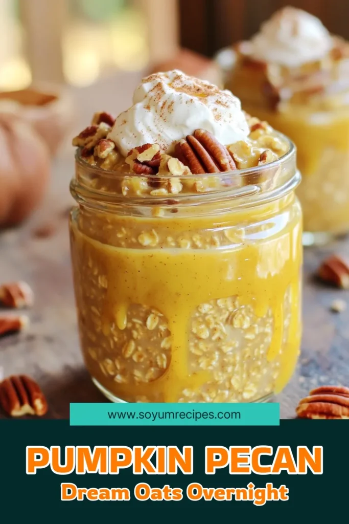 Indulge in a delicious start to your day with Pumpkin Pecan Pie Overnight Oats! This easy recipe combines rolled oats, creamy pumpkin puree, and crunchy pecans for a delightful breakfast that tastes like dessert. Perfect for busy mornings, just mix the ingredients, refrigerate overnight, and enjoy a healthy meal with a touch of fall flavor. Click through to explore the full recipe and treat yourself to this seasonal delight!