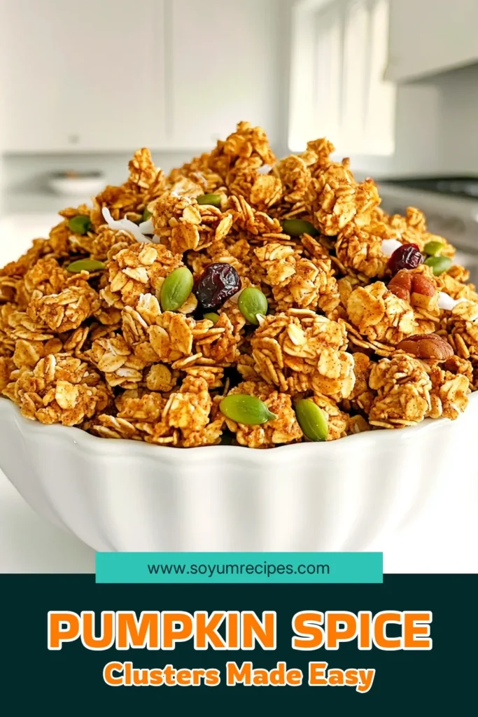 Indulge in the cozy flavors of fall with these delightful Pumpkin Spice Granola Clusters! Packed with wholesome ingredients like oats, pumpkin seeds, and pecans, this easy slow cooker recipe delivers a crunchy snack perfect for any time of day. With just 10 minutes of prep, you'll have a delicious treat that’s sure to impress. Click through to discover how to make your own batch today! #Granola #PumpkinSpice #HealthySnacks #FallRecipes