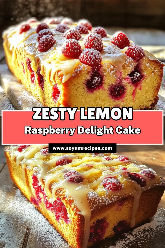 Indulge in a slice of sunshine with this Lemon Raspberry Zingy Loaf Cake! Bursting with fresh raspberries and zesty lemon flavor, this moist loaf is perfect for any occasion. With easy-to-follow steps, you can create this delightful dessert in just over an hour. Treat your taste buds and brighten your day! Click through to discover the full recipe and bake your own delicious loaf today!