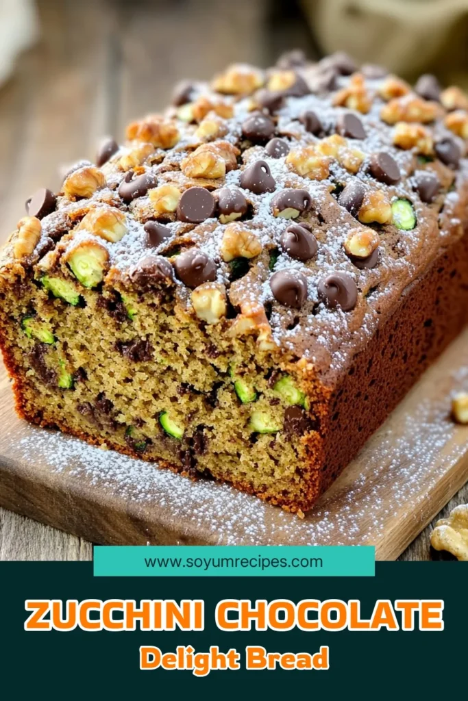 Indulge in the deliciousness of Sweet & Spicy Chocolate Chip Zucchini Bread! This easy recipe combines moist zucchini with rich chocolate chips and warm spices for a perfect treat. Whether for brunch or dessert, it's sure to impress! Click through for the complete recipe and impress your friends and family with this delightful bread. #ZucchiniBread #ChocolateChip #BakingIdeas #SweetTreats