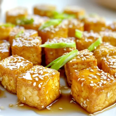 Honey Garlic Tofu Bites Air Fryer Crispy Delight