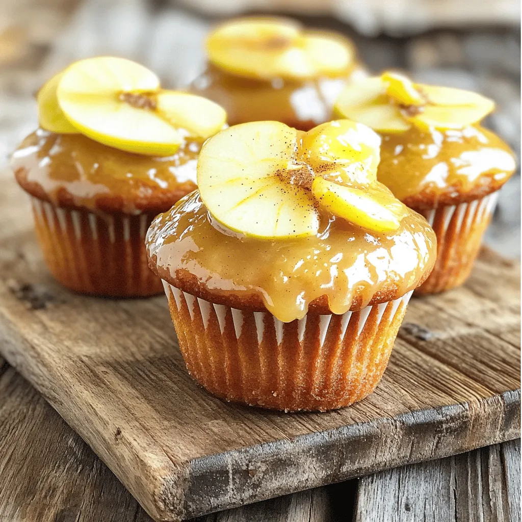 To make these delightful Apple Cider Glazed Donut Muffins, gather the following ingredients: - 1 cup apple cider - 1/2 cup granulated sugar - 1/4 cup brown sugar, packed - 1/2 cup unsalted butter, melted - 2 large eggs - 1 teaspoon vanilla extract - 2 cups all-purpose flour - 1 tablespoon baking powder - 1 teaspoon ground cinnamon - 1/2 teaspoon ground nutmeg - 1/2 teaspoon salt - 1/4 cup apple sauce You can swap some ingredients if needed. Use coconut oil instead of butter for a dairy-free option. For a gluten-free version, try a gluten-free flour blend. If you don’t have apple sauce, mashed bananas work well. Use maple syrup in place of granulated sugar for a unique flavor twist. Remember that these changes can alter the taste and texture slightly, so keep that in mind. Not all apples make great cider. I recommend using tart apples like Granny Smith or Honeycrisp. They give a nice balance of sweetness and tartness. You can also mix different apple types for a richer flavor. Fuji apples add a nice sweetness, while tart apples like McIntosh can enhance the cider's zing. Aim for a mix that excites your taste buds! To start, boil the apple cider in a small saucepan over medium heat. This helps to bring out the apple flavor. Let it simmer until it reduces to about 1/3 cup, which takes around 10-15 minutes. Once done, set it aside to cool. Next, preheat your oven to 350°F (175°C). Prepare your muffin tin by greasing it or using muffin liners. This ensures the muffins come out easily. In a large bowl, whisk together the granulated sugar, brown sugar, melted butter, eggs, vanilla extract, and the cooled apple cider. Mix until everything is well combined. In another bowl, mix the flour, baking powder, cinnamon, nutmeg, and salt. Gradually add this dry mix to your wet ingredients. Stir until just combined, taking care not to overmix. Overmixing can make muffins tough. Finally, fold in the apple sauce until the batter is smooth. Spoon the batter into your prepared muffin tin, filling each cup about 3/4 full. Bake for 18-20 minutes. Check if they are done by inserting a toothpick into the center. If it comes out clean, they are ready! Reducing apple cider is key to deepen the flavor of your muffins. Start by pouring the apple cider into a small saucepan. Heat it over medium flame until it boils. Keep an eye on it so it doesn’t overflow. Once it boils, lower the heat and let it simmer. You want to reduce it to about 1/3 cup. This process takes 10-15 minutes. After it reduces, let it cool before mixing it into your batter. For the best texture, always measure your flour correctly. Use the spoon-and-level method to avoid packing it down. This helps keep your muffins light and fluffy. Make sure your ingredients are at room temperature. This includes eggs and butter. Mixing them well helps create a smooth batter. When baking, check your muffins a couple of minutes before the time is up. Ovens can vary, so keep an eye on them. If they are golden brown and a toothpick comes out clean, they are done. Let them cool in the pan for just 5 minutes. This helps them set before transferring to a wire rack. To make the best glaze, use fresh apple cider. The cider adds flavor and sweetness. Mix 1/2 cup powdered sugar with 2 tablespoons of the reduced cider. If you want a thinner glaze, add more cider. Drizzle the glaze over warm muffins. This allows it to soak in and enhance the flavor. One common mistake is overmixing the batter. This can result in tough muffins. Mix until just combined for a light texture. Another mistake is not reducing the apple cider enough. Make sure it reduces to about 1/3 cup. This step intensifies the apple flavor. Lastly, avoid skipping the cooling time for the muffins before glazing. Glazing too soon can make the glaze runny. To keep your muffins fresh, store them in an airtight container. This prevents them from drying out. Keep them at room temperature for up to three days. If you need to store them longer, freeze the muffins. Wrap each muffin in plastic wrap and place them in a freezer bag. They can last up to three months in the freezer. When ready to eat, simply thaw at room temperature or warm them in the oven. {{image_2}} You can make these muffins special by adding fun ingredients. Try mixing in chopped nuts, like walnuts or pecans, for a nice crunch. Diced apples will add extra moisture and a burst of flavor. You can also toss in mini chocolate chips for a sweet twist. For a spicier note, add a bit of ginger or cloves. These add-ins give you many options to create your own flavor. If you want a change from the apple cider glaze, consider other toppings. A maple glaze works great with these muffins. Just mix powdered sugar with maple syrup for a sweet touch. You can also sprinkle cinnamon sugar on top for a classic flavor. For a fruity twist, try a lemon glaze by adding lemon juice to powdered sugar. These options make your muffins unique and delightful. You can switch things up by making mini muffins or donut shapes. If you use a mini muffin tin, bake for about 12-15 minutes. For donut shapes, use a donut pan and adjust the baking time to around 10-12 minutes. This gives you fun, bite-sized treats perfect for sharing. No matter the shape, the flavor stays delicious and sweet. These Apple Cider Glazed Donut Muffins shine next to warm drinks. Try pairing them with: - Hot apple cider - Freshly brewed coffee - Creamy chai latte - Cinnamon tea These drinks enhance the sweet and spiced flavors of the muffins. The warmth from the beverages complements the cozy muffin experience. Serve your muffins on a rustic wooden board. Add fresh apple slices for color and flair. Sprinkle a bit of cinnamon on top for that extra touch. This simple display makes the muffins inviting and fun. You can also use cute muffin liners for a festive look. If you have leftover muffins, don’t worry! Here are some fun ideas: - Crumble them over yogurt for breakfast. - Use them as a base for a trifle with whipped cream and fruit. - Freeze them for a tasty treat later. These options keep the muffins exciting and reduce waste. Enjoying every bite is the goal! Yes, you can make these muffins ahead of time. Bake them and let them cool. Store them in an airtight container. They stay fresh for about three days at room temperature. You can also keep them in the fridge for up to a week. Just warm them up in the microwave before serving. This makes them soft and tasty again. To check if the muffins are done, insert a toothpick into the center. If it comes out clean, they're ready. If the toothpick has batter on it, bake them a bit longer. Typically, they need about 18 to 20 minutes in the oven. Keep an eye on them as they bake. You want them golden brown on top. Yes, you can freeze these muffins! Once they cool, wrap each muffin in plastic wrap. Place them in a freezer bag or container. They will stay good for about three months. When ready to eat, thaw them in the fridge overnight or microwave them for a quick treat. Enjoy their fresh taste even after freezing! You learned how to make delicious Apple Cider Glazed Donut Muffins. We covered the key ingredients and tips for the best results. You can customize flavors and glazes with various add-ins. To keep your muffins fresh, remember the best storage practices. Enjoy your muffins with lovely pairings or creative presentations. I hope these details inspire your baking. Now, go create something yummy!