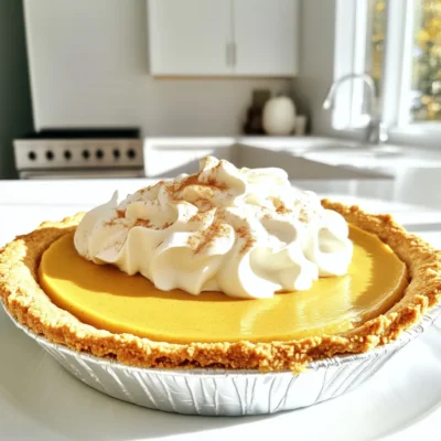 Pumpkin Cream Pie with Graham Crust Mouthwatering Delight