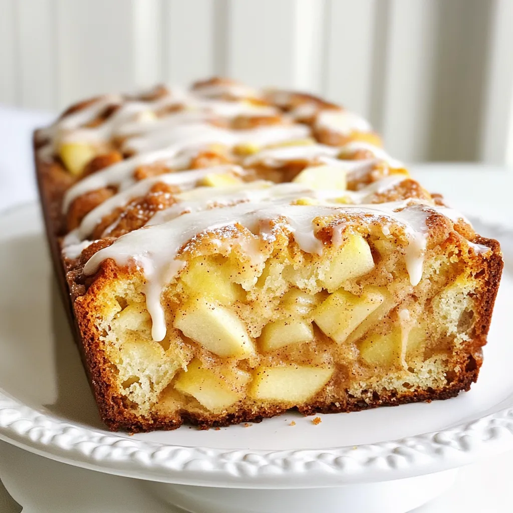 - 2 cups all-purpose flour - 1 cup granulated sugar - 1 tablespoon baking powder - 1 teaspoon ground cinnamon - 1/2 teaspoon salt - 1/2 cup unsalted butter, melted - 1 cup milk - 2 large eggs - 2 cups peeled and diced apples (such as Granny Smith) - 1/2 teaspoon vanilla extract To create the perfect Amish Apple Fritter Bread, gather these simple ingredients. You start with all-purpose flour, which gives your bread a nice structure. Granulated sugar adds sweetness, while baking powder helps it rise. Ground cinnamon brings warmth and flavor, making each slice delightful. Next, you need salt to balance the sweetness. Melted unsalted butter gives a rich taste and moist texture. Milk adds creaminess, while the eggs bind everything together. For the star of the show, use fresh diced apples, like Granny Smith. Their tartness complements the sweet bread. Lastly, vanilla extract rounds out the flavors beautifully. With these ingredients, you can make a cozy treat that fills the kitchen with warmth and joy. {{ingredient_image_1}} 1. Preheat your oven to 350°F (175°C). Grease a 9x5-inch loaf pan. This helps the bread come out easily. 2. In a large bowl, mix together the dry ingredients. Combine 2 cups of flour, 1 cup of sugar, 1 tablespoon of baking powder, 1 teaspoon of ground cinnamon, and 1/2 teaspoon of salt. Stir well until everything blends nicely. 3. In a separate bowl, whisk together the wet ingredients. Use 1/2 cup of melted butter, 1 cup of milk, 2 large eggs, and 1/2 teaspoon of vanilla extract. Make sure they are mixed well. 4. Pour the wet mixture into the dry mixture. Stir until just combined. It’s important not to overmix. A few lumps are fine. 5. Gently fold in 2 cups of peeled and diced apples. This adds great flavor and texture to the bread. 6. Pour half of the batter into the prepared loaf pan. If you want, sprinkle a little extra cinnamon and sugar on top. 7. Add the rest of the batter. Smooth the surface with a spatula. You can sprinkle more cinnamon and sugar on top if you like. 8. Bake in the preheated oven for 50-60 minutes. Check for doneness by inserting a toothpick into the center. It should come out clean. 9. Let the bread cool in the pan for about 10 minutes. Then, transfer it to a wire rack to cool completely. Enjoy the smell as it cools! How to avoid overmixing When you mix the wet and dry ingredients, do it gently. Stir until just combined. It’s okay if there are small lumps. Overmixing makes the bread tough and dense. Best practices for apple selection Choose firm apples like Granny Smith for this recipe. They hold their shape well during baking. Avoid soft apples, as they can turn mushy. You can also try Honeycrisp or Fuji for a sweeter taste. Ideas for additional spices or mix-ins You can add a pinch of nutmeg or ginger for extra warmth. Chopped nuts like walnuts or pecans add crunch. Dried fruits such as raisins also pair well with apples. Suggestions for serving with glazes or toppings Drizzle a simple icing made from powdered sugar and milk over the bread. You can also sprinkle some extra cinnamon and sugar on top before baking for added sweetness. Serve warm with butter for a treat that melts in your mouth. Pro Tips Use Fresh Apples: For the best flavor and texture, use fresh, crisp apples like Granny Smith or Honeycrisp. They hold their shape well during baking. Don’t Overmix: When combining wet and dry ingredients, mix just until incorporated. Overmixing can lead to a dense bread. Check for Doneness: Use a toothpick to test the center of the bread; it should come out clean. Baking times may vary based on your oven. Enhance Flavor with Spices: Consider adding nutmeg or allspice to the batter for an extra layer of warmth and flavor. {{image_2}} If you want to change things up, you can easily swap ingredients. For a gluten-free version, use a good gluten-free flour blend. Make sure it has xanthan gum to hold the bread together. Dairy-free options are simple too. You can use almond milk or oat milk instead of regular milk. For butter, try coconut oil or a dairy-free margarine. These swaps keep the bread delicious and friendly for different diets. You can make this bread even more fun by adding different fruits. Try diced pears or chopped peaches for a sweet twist. Nuts like walnuts or pecans also add nice crunch. If you want to add a streusel topping, mix some flour, sugar, and butter. Crumble it on top before baking. This adds a sweet and crunchy layer to your bread. Experiment and find your favorite mix! To keep your Amish apple fritter bread fresh, use an airtight container. This will help to keep moisture in and air out. If you don't have a container, wrap the bread tightly in plastic wrap. When stored this way, the bread lasts about three days on the counter. If you want it to last longer, place it in the fridge. In the refrigerator, it can stay fresh for up to a week. I recommend letting it come to room temperature before serving. Reheating this bread is easy. I suggest using the oven for the best results. Preheat your oven to 350°F (175°C). Place the slices on a baking sheet. Warm them for about 10 minutes. This keeps the bread moist and brings back its fresh taste. If you're in a hurry, you can use the microwave. Just heat for about 15-20 seconds per slice. However, the microwave may make the bread a bit chewy. To keep it fresh, cover the bread with a damp paper towel when microwaving. This helps maintain some moisture while warming. Can I make this bread ahead of time? Yes, you can make this bread ahead of time. It tastes great the next day. Just wrap it in plastic wrap or foil. Store it at room temperature for up to three days. If you want to keep it longer, freeze it. Just thaw it before serving. What type of apples work best for this recipe? I recommend using Granny Smith apples. They are tart and hold their shape well. You can also mix in Honeycrisp or Fuji for extra sweetness. The mix of flavors adds depth to the bread. What to do if the bread is too dry? If your bread is too dry, try adding a little milk or melted butter. You can also reduce the baking time next time. Check the bread a few minutes early. This will help keep it moist and tender. How to fix undercooked bread? If your bread is undercooked, return it to the oven. Bake it for an extra 5 to 10 minutes. Cover the top with foil if it browns too fast. This will help the inside cook without burning the outside. Origin of Amish Apple Fritter Bread Amish Apple Fritter Bread has roots in Pennsylvania Dutch culture. It combines traditional recipes with a love for apples. The Amish people often use local produce in their cooking. This bread is a delightful way to showcase the harvest. Significance of apple fritter bread in Amish culture In Amish culture, this bread symbolizes community and sharing. Families often bake and gift it to neighbors. It is a treat enjoyed at gatherings and special occasions. The warm, comforting flavors bring people together. This blog detailed how to make Amish Apple Fritter Bread from start to finish. We covered the essential ingredients, preparation steps, and baking tips. You learned about ingredient swaps and how to store your bread. With practice, you can make this tasty treat your own. Give it a try. Enjoy the warm, sweet flavors of home. You might just find a new favorite.