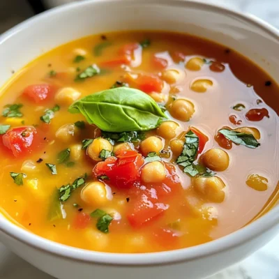 Chickpea Tomato Soup Hearty and Nourishing Comfort
