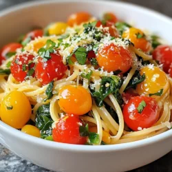 Spinach Tomato Pasta Quick and Flavorful Meal