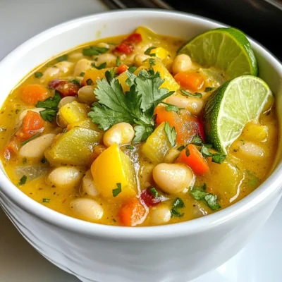 Creamy White Bean Chili Hearty and Flavorful Meal