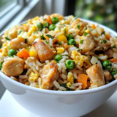 Crispy Garlic Chicken Fried Rice Flavorful Dinner Recipe