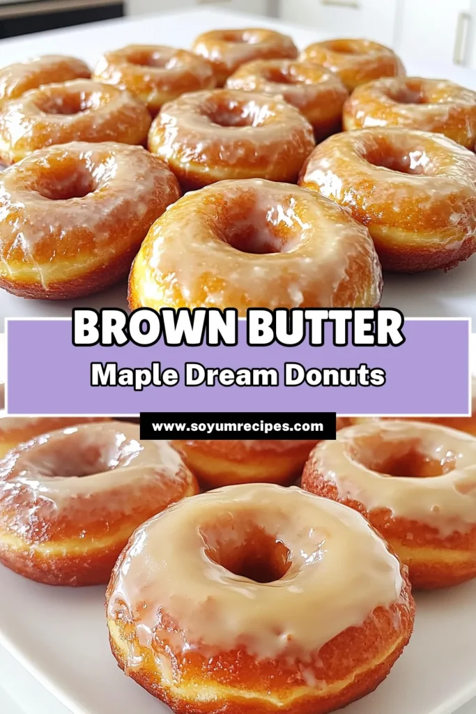 Indulge in the delightful taste of homemade Brown Butter Maple Donuts with this easy recipe! Perfect for breakfast or a sweet treat, these fluffy and flavorful donuts are glazed to perfection with a rich maple syrup topping. Follow our simple steps to bring this mouthwatering dessert to your kitchen. Click to explore the full recipe and treat yourself today! #DonutRecipe #BrownButter #MapleSyrup #BakingJoy