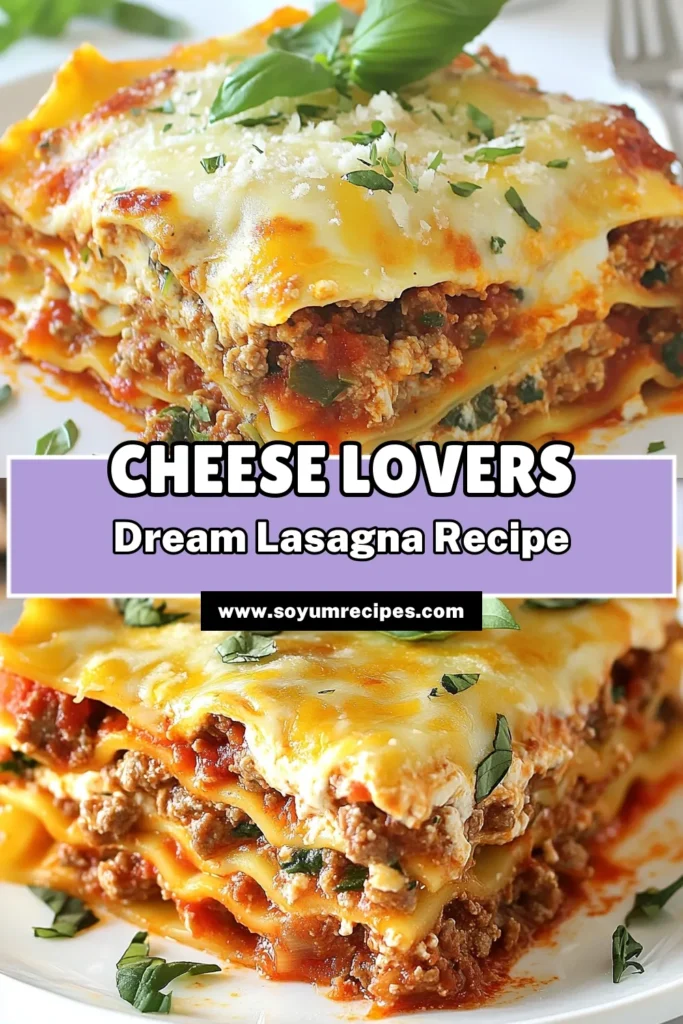 Discover the ultimate cheesy lasagna recipe that combines rich flavors and fresh ingredients! This homemade lasagna layers dish is packed with the best lasagna with mozzarella, ground beef, and spinach for a delightful twist. Perfect for family dinners and gatherings, this easy lasagna with spinach will impress everyone. Don't miss out—try this ultimate lasagna ingredients combination tonight! Save this recipe and enjoy! #LasagnaLove #HomemadeRecipes #CheesyGoodness #PastaPerfection