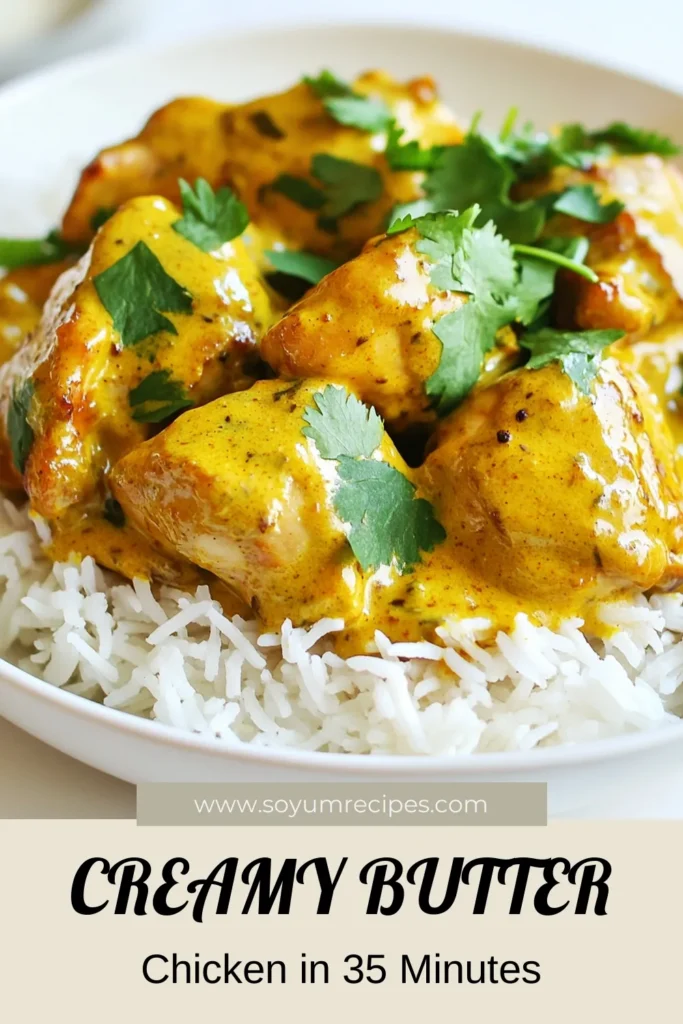 Discover the ultimate stovetop butter chicken recipe that's both simple and delicious! This creamy butter chicken combines juicy chicken thighs with aromatic spices for a rich flavor that's sure to impress. Perfect for a quick weeknight dinner, this easy butter chicken will become your go-to Indian butter chicken recipe. Try it tonight and elevate your meal! Save this recipe for a taste of India at home! #ButterChickenRecipe #CreamyButterChicken #EasyButterChicken #IndianCuisine