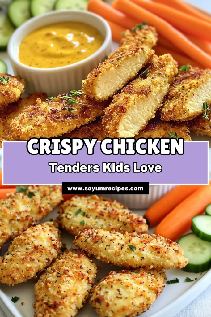 Looking for a delicious and nutritious meal for your kids? Try these kid-friendly protein chicken tenders! This healthy chicken tenders recipe features baked chicken strips for kids that are crispy, flavorful, and packed with protein. The easy chicken tenders recipe combines almond flour and whole grain breadcrumbs for a nutritious twist. Perfect for family dinners or snacks, these protein-packed chicken strips are sure to become a favorite. Click to save this recipe and make mealtime fun! #kidfriendlychickentenders #healthyrecipes #bakedchickenstrips #eatinghealthy