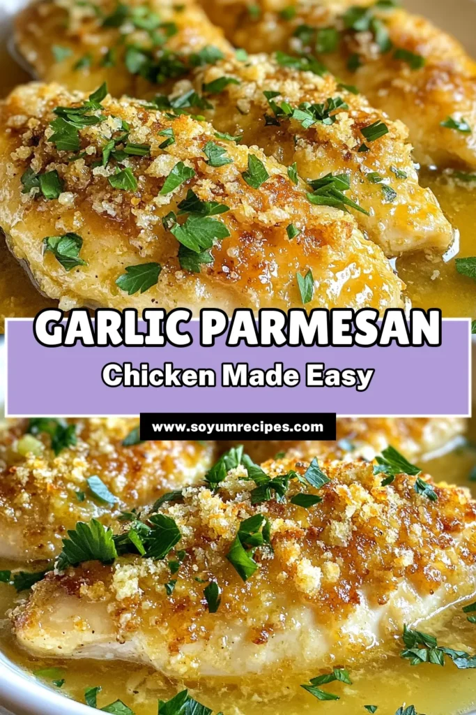 Discover the ultimate easy garlic chicken recipe with this Slow Cooker Garlic Parmesan Chicken! This savory chicken recipe features tender chicken breasts cooked in a creamy sauce infused with garlic and Parmesan. Perfect for busy days, this chicken breast slow cooker dish is not only delicious but also incredibly easy to prepare. Give it a try and elevate your dinner tonight! Save this recipe for your next meal! #SlowCookerRecipes #GarlicChicken #ChickenDinner #EasyRecipes