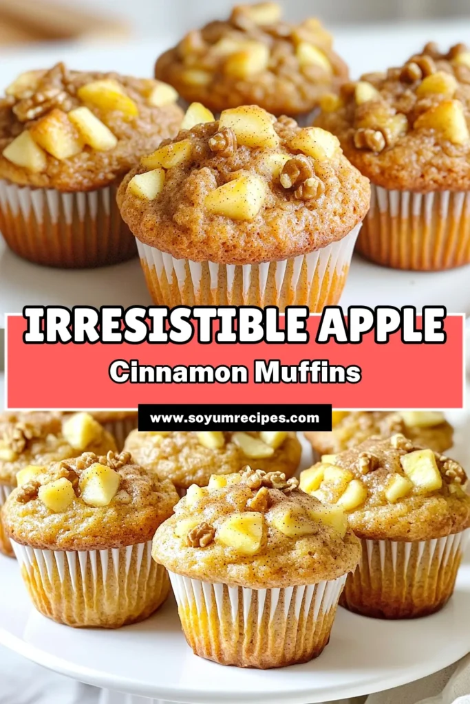 Indulge in the delightful taste of Apple Cinnamon Muffins with this simple recipe! Packed with warm spices and fresh apples, these moist muffins are perfect for breakfast or a snack. With easy-to-follow steps, you'll whip up a batch in no time. Invite your loved ones to enjoy this delicious treat! Click through for the full recipe and bring the aroma of cinnamon into your kitchen today! #AppleCinnamonMuffins #BakingJoy #MuffinRecipes #FallBaking