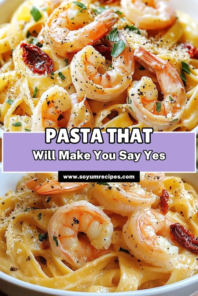 Indulge in our Marry Me Shrimp Pasta, the ultimate creamy shrimp fettuccine recipe that will impress your loved one! This easy shrimp pasta dish is bursting with flavor from sun-dried tomatoes and a rich creamy sauce. Perfect for romantic dinner ideas, this dish guarantees smiles and second helpings. Ready in just 25 minutes, it’s a must-try! Save this recipe for your next date night! #MarryMeShrimpPasta #EasyShrimpPasta #RomanticDinner #SunDriedTomatoPasta