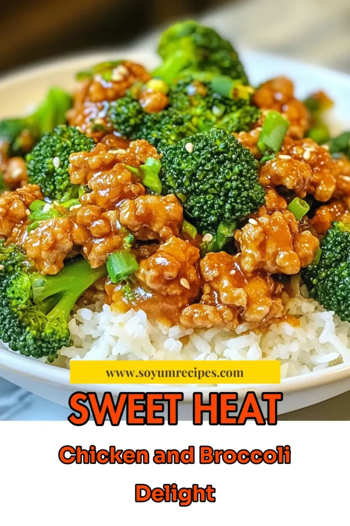 Looking for a quick and flavorful dinner? Try this honey sriracha chicken recipe featuring ground chicken in a delicious stir fry with broccoli. This spicy chicken and broccoli dish is not only easy to make but also perfect for busy nights. Enjoy this 30-minute ground chicken stir fry over jasmine rice or quinoa for a satisfying meal. Save this quick chicken dinner recipe for your next weeknight meal! #HoneySrirachaChicken #GroundChickenRecipe #QuickDinner #SpicyChicken