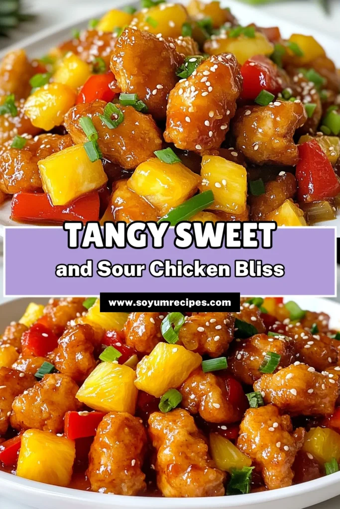 Looking for a Sweet and Sour Chicken Recipe that's better than takeout? Try this Easy Sweet and Sour Chicken that's ready in just 35 minutes! Packed with juicy chicken, vibrant bell peppers, and sweet pineapple, this Pineapple Chicken Stir Fry is a delicious option for quick chicken dinner ideas. The homemade sweet and sour sauce takes it to the next level. Save this recipe for your next dinner! #SweetAndSourChicken #HomemadeSauce #QuickDinnerIdeas #PineappleChicken