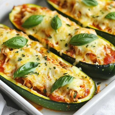 Keto Chicken Parmesan Zucchini Boats Flavorful Meal
