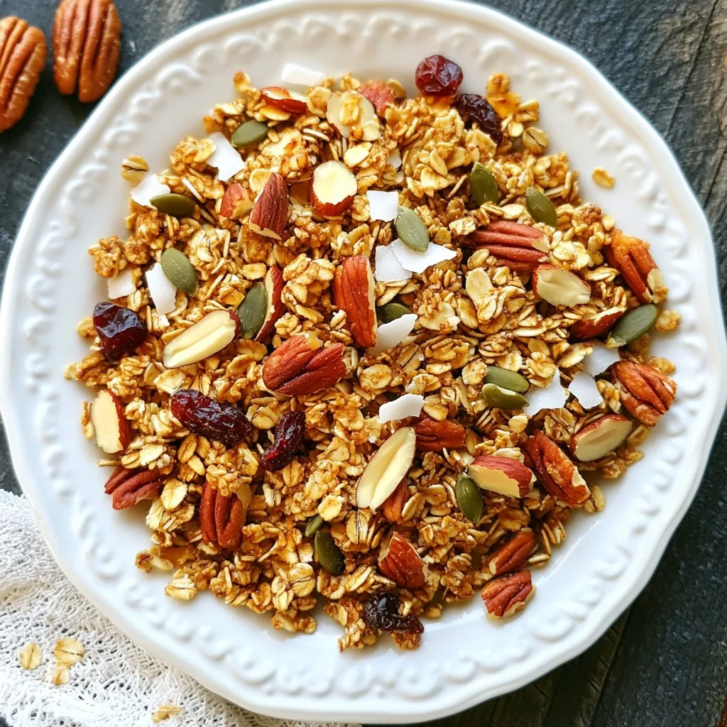 Maple Pecan Granola Crunchy and Nutritious Snack