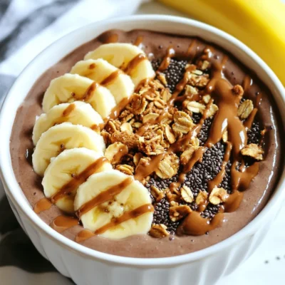 Chocolate Peanut Butter Smoothie Bowl Deliciously Rich