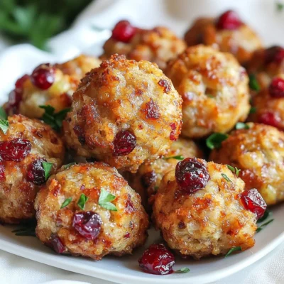 Cranberry Turkey Stuffing Balls Tasty Holiday Treat